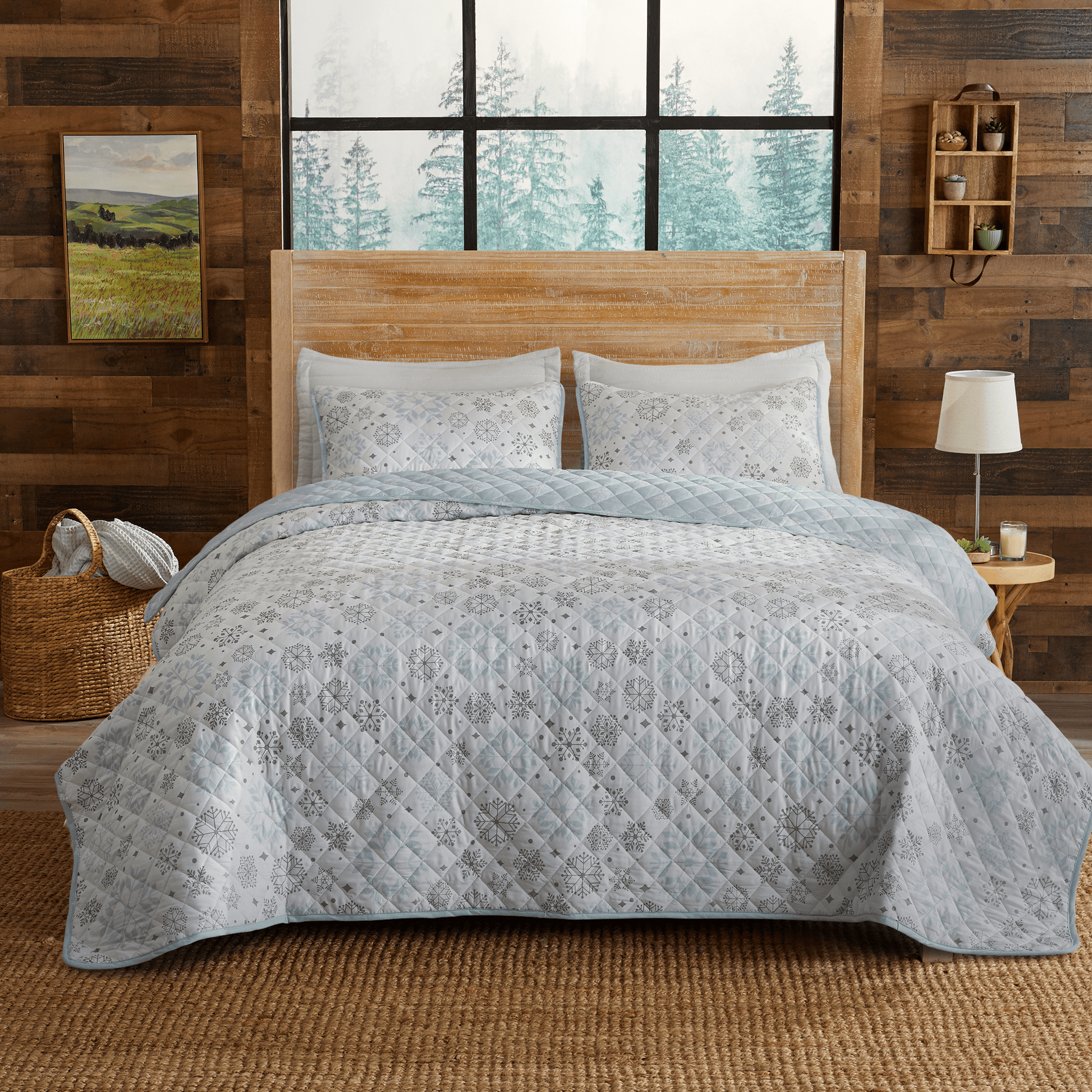 3 Piece Snowflake Quilt - Nova Collection - Best Buy Furniture