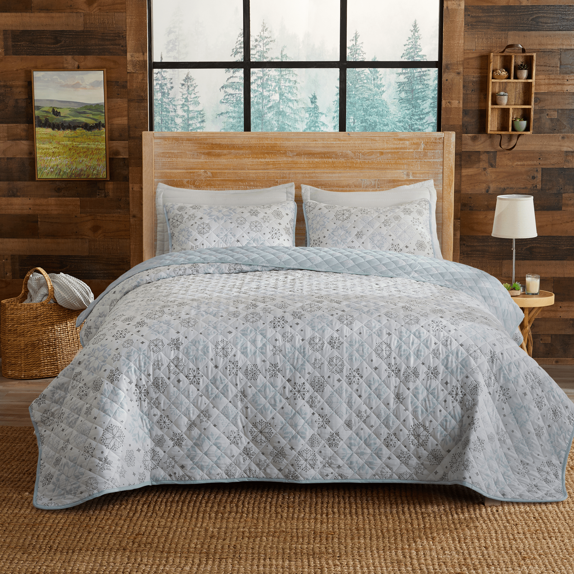 3 Piece Snowflake Quilt - Nova Collection - Best Buy Furniture