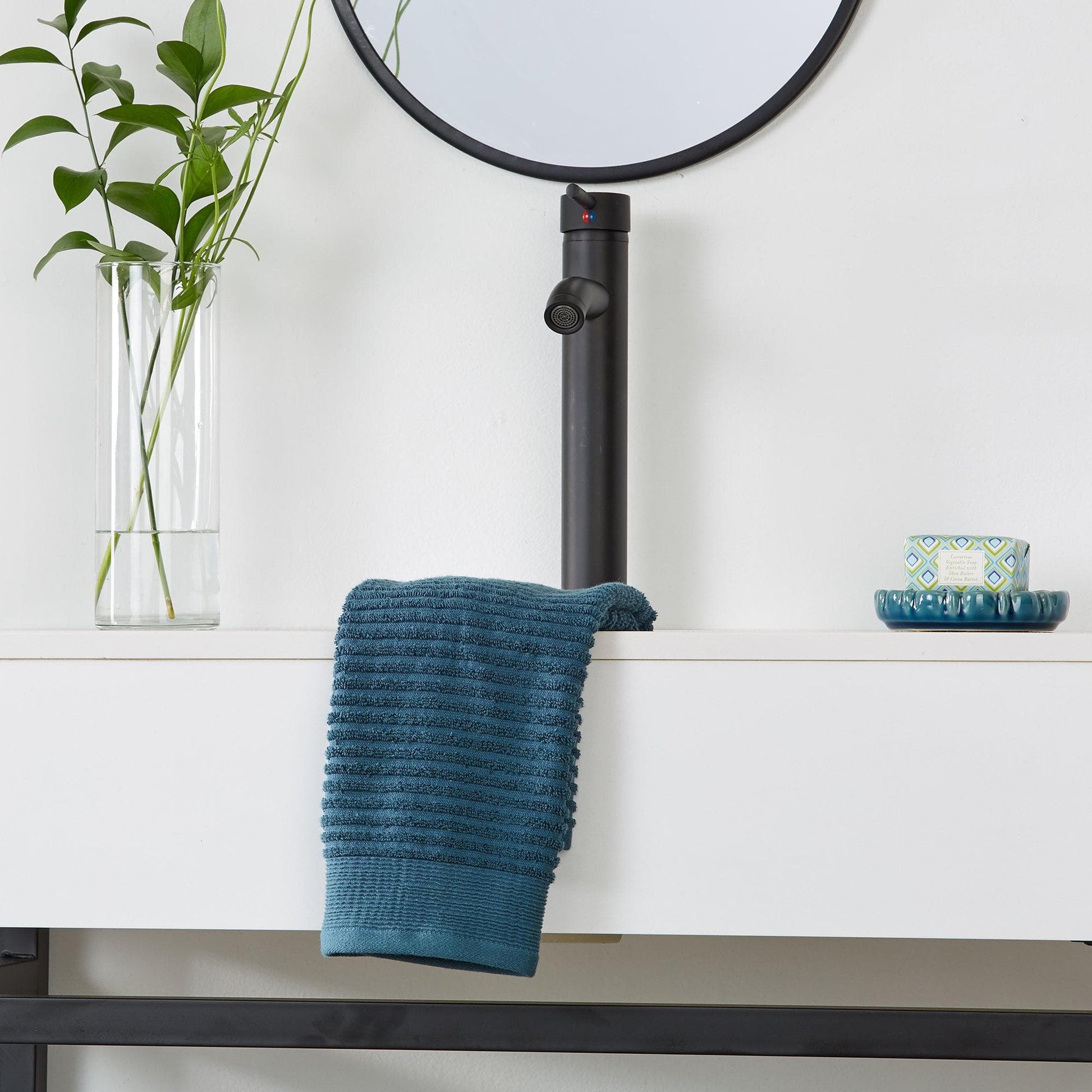 4 Pack Ribbed Hand Towels - Rori Collection - Best Buy Furniture