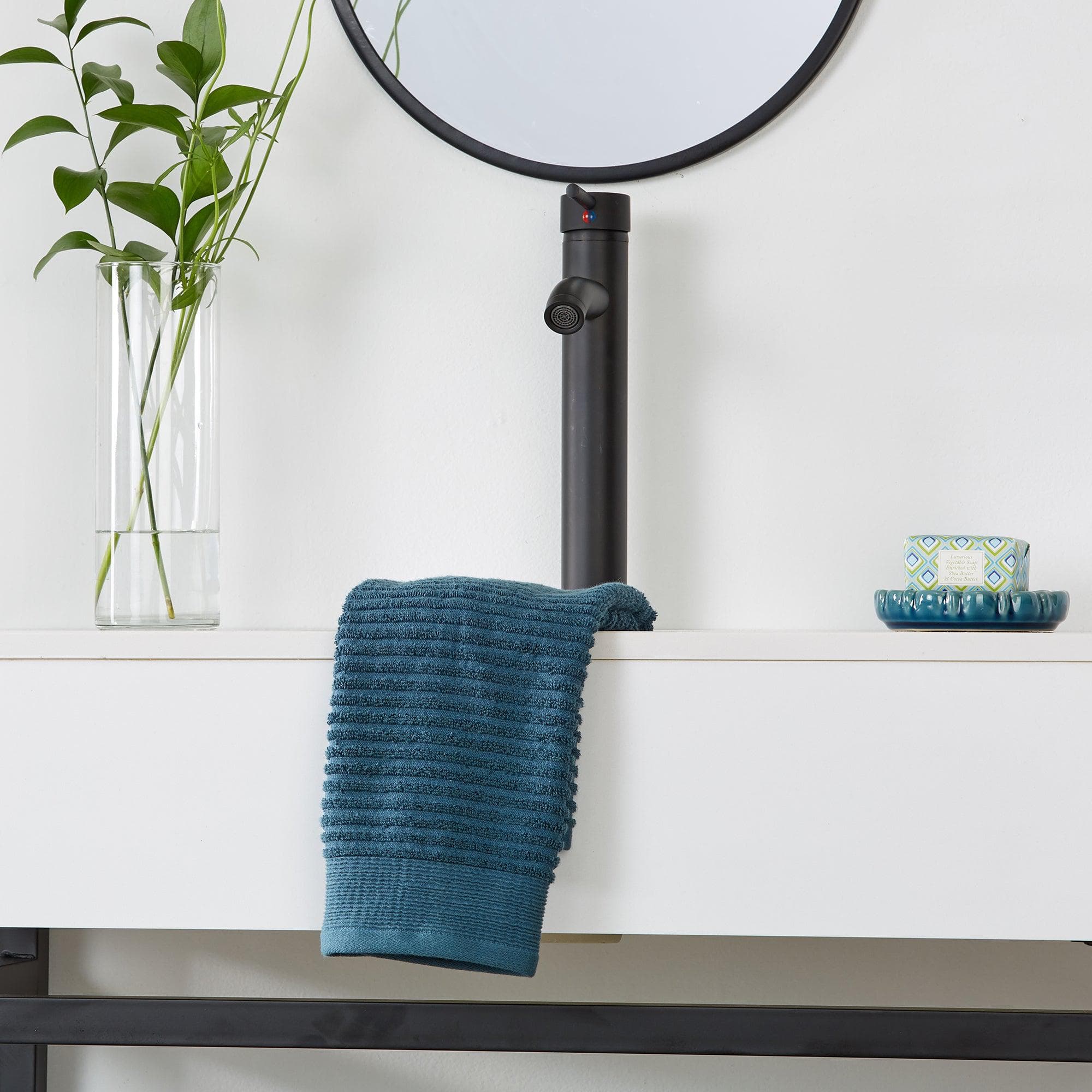 4 Pack Ribbed Hand Towels - Rori Collection - Best Buy Furniture