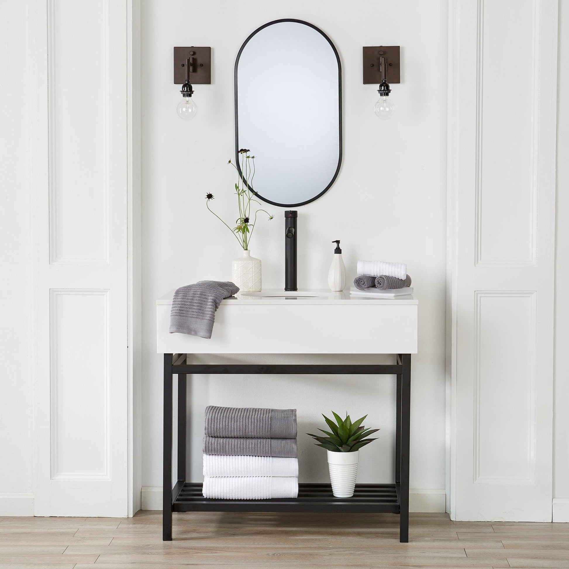 4 Pack Ribbed Hand Towels - Rori Collection - Best Buy Furniture