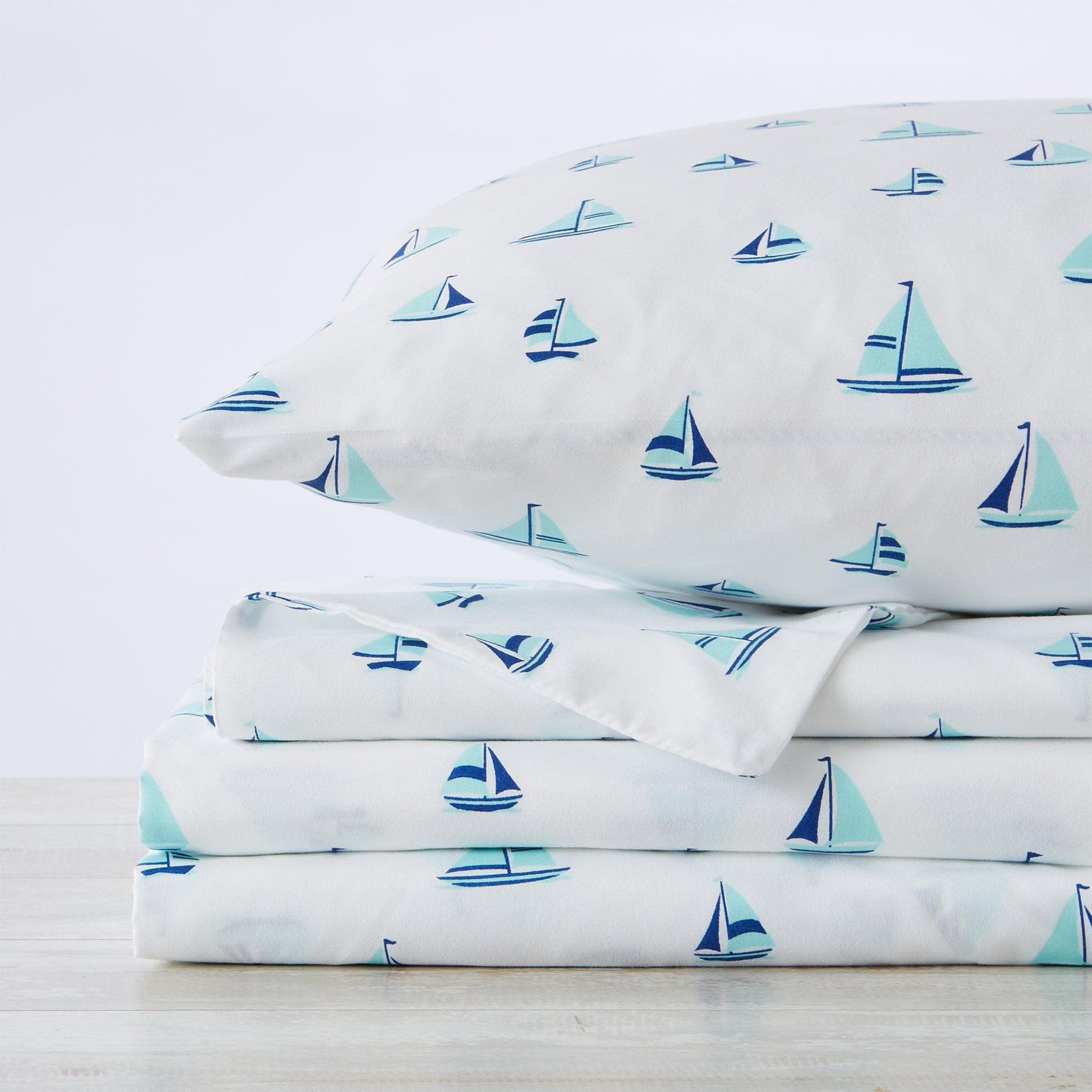 4-Piece Coastal Microfiber Sheet - Newport Collection - Best Buy Furniture