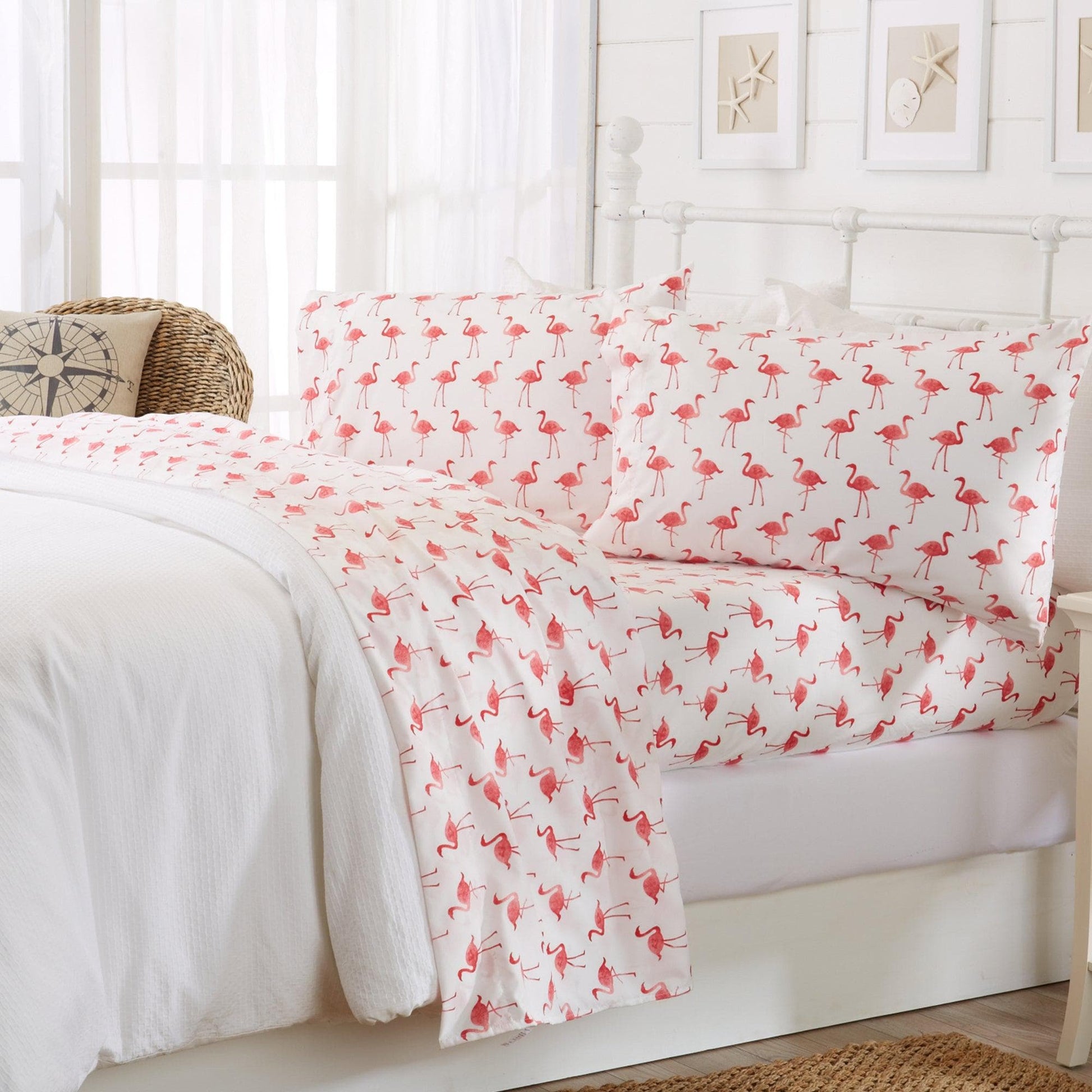 4-Piece Coastal Microfiber Sheet - Newport Collection - Best Buy Furniture