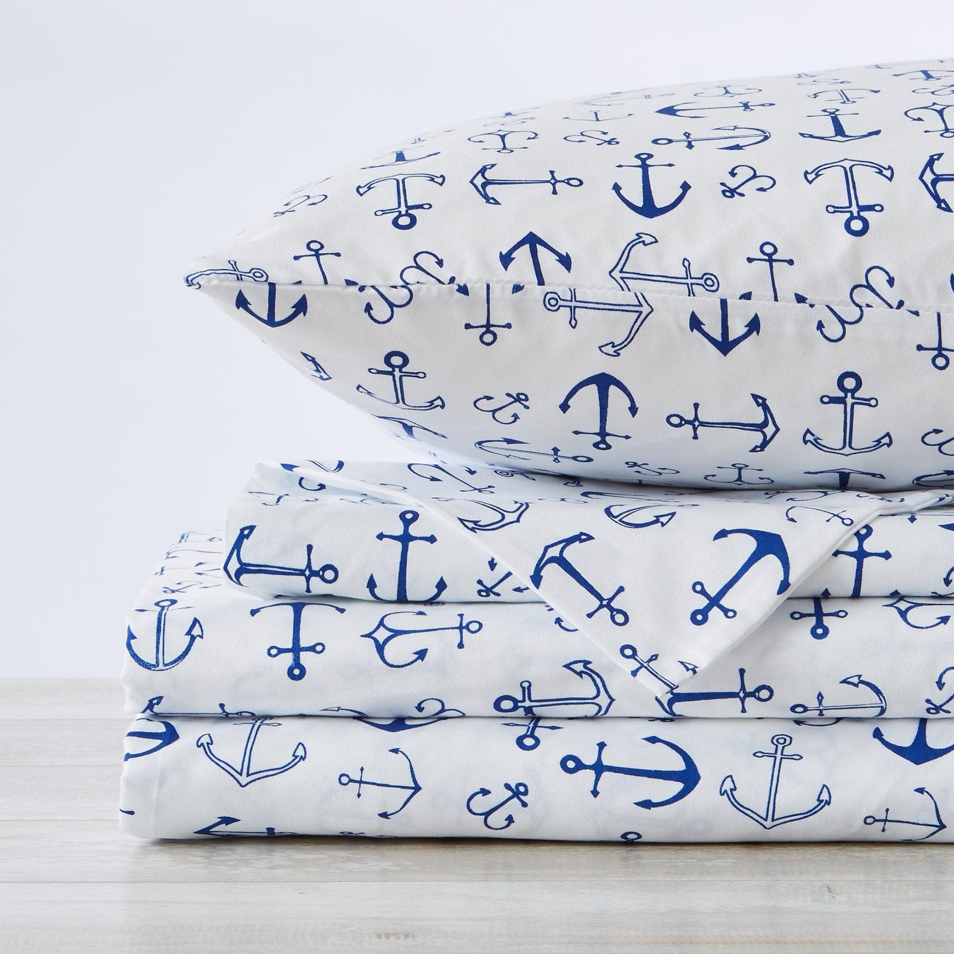 4-Piece Coastal Microfiber Sheet - Newport Collection - Best Buy Furniture