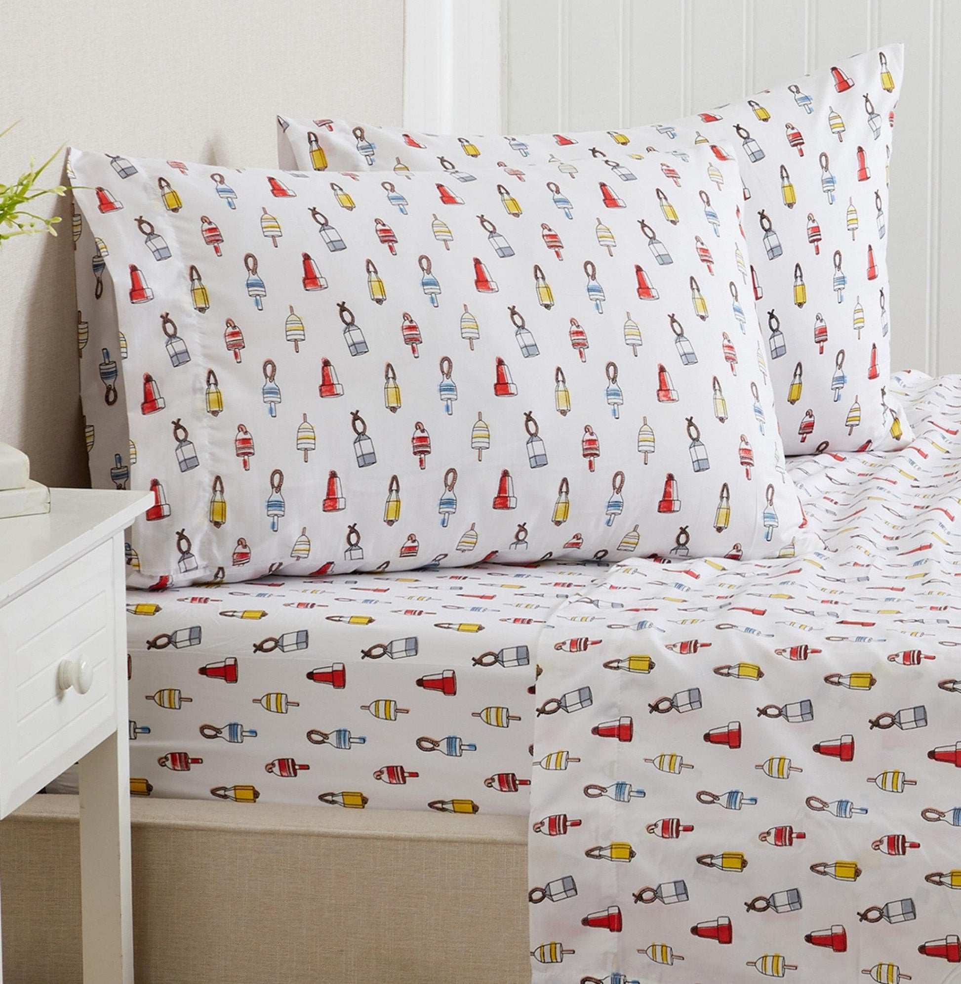 4-Piece Coastal Microfiber Sheet Set - Nantucket Collection - Best Buy Furniture