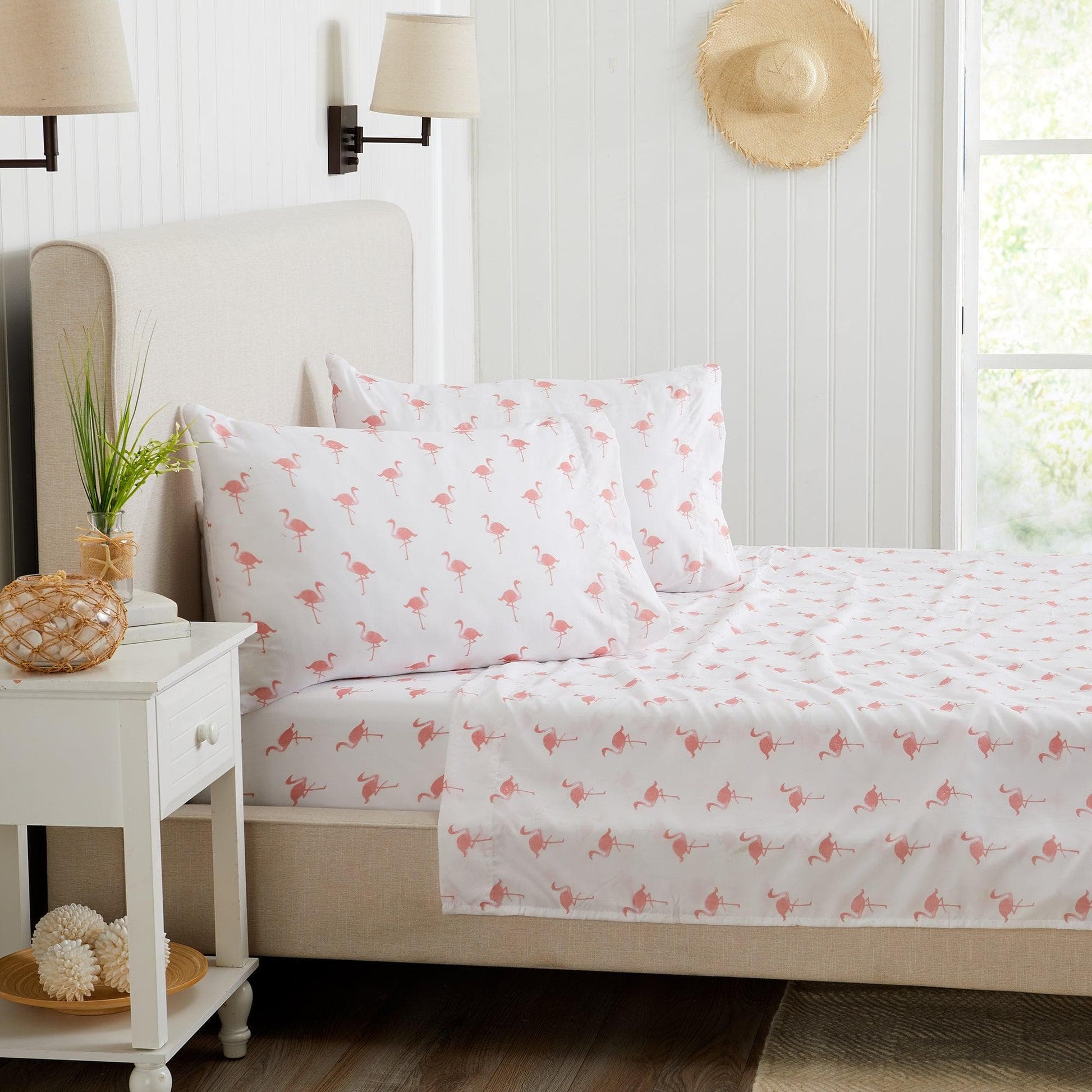 4-Piece Coastal Microfiber Sheet Set - Nantucket Collection - Best Buy Furniture