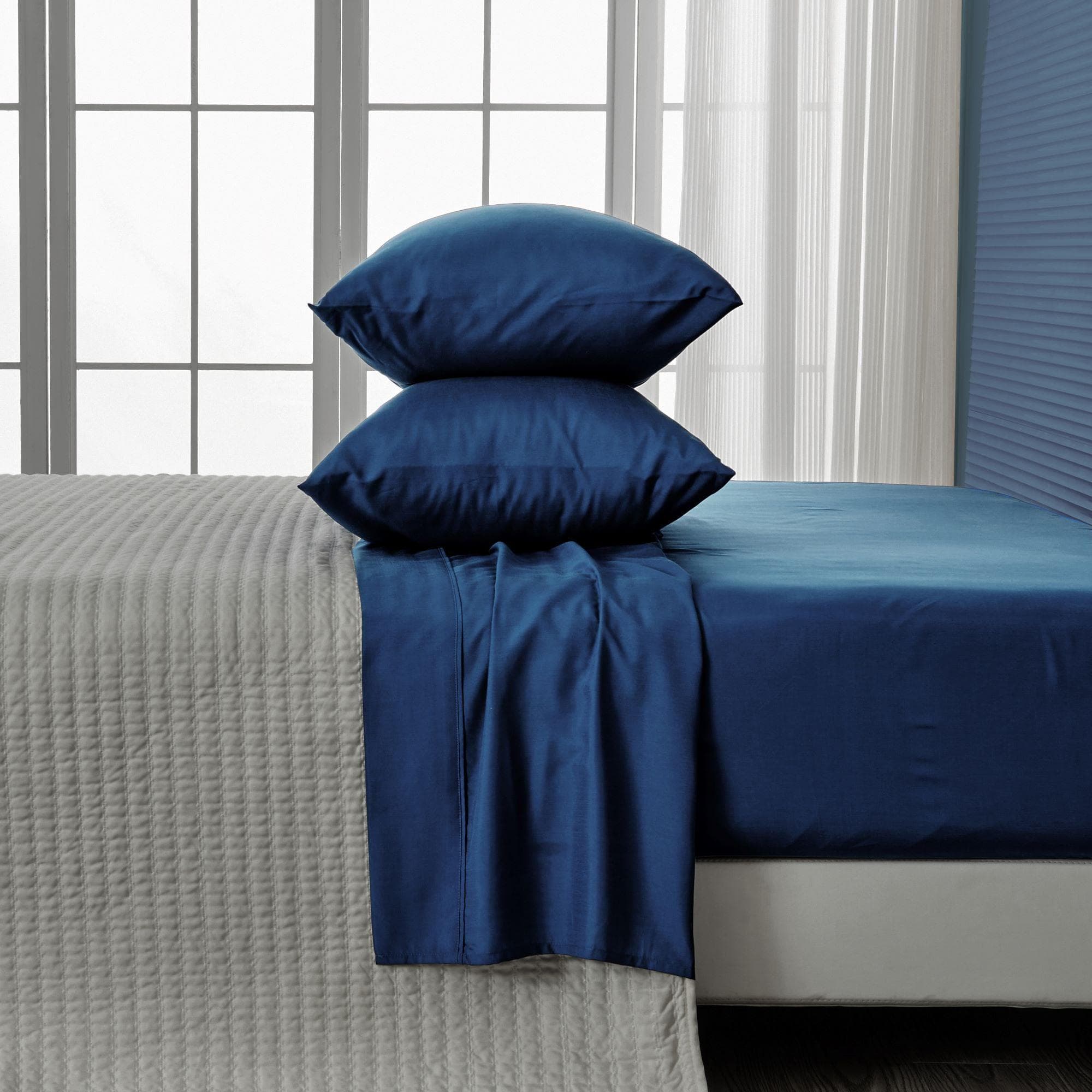 4 Piece Rayon Derived from Bamboo Sheet Set - Jordyn Collection - Best Buy Furniture