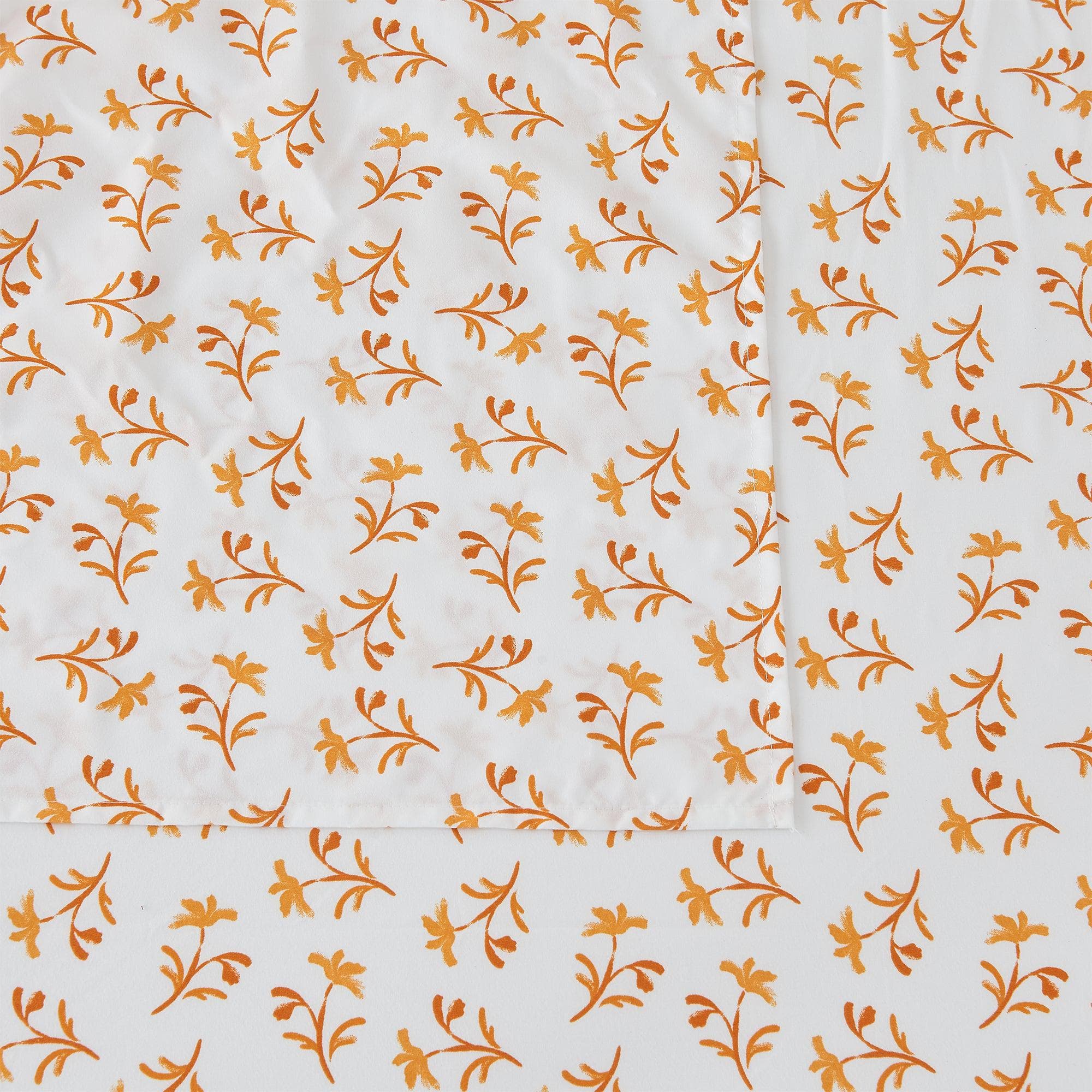 4 Piece Watercolor Floral Microfiber Sheet - Delia Collection - Best Buy Furniture