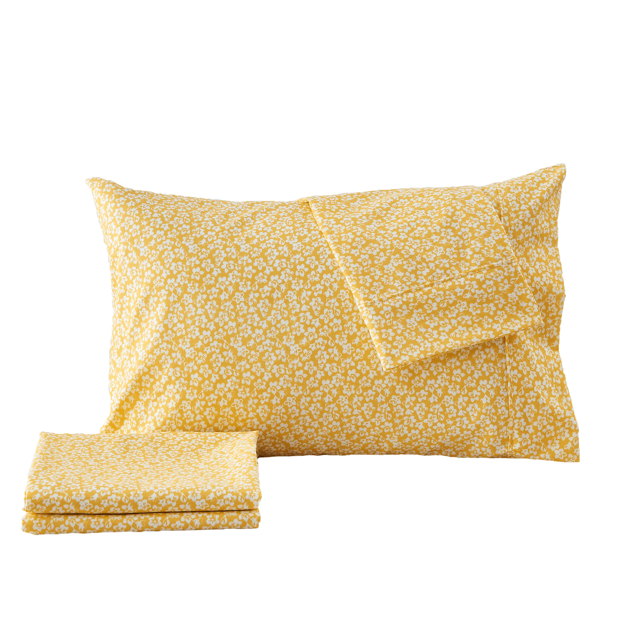 4 Piece Watercolor Floral Microfiber Sheet - Delia Collection - Best Buy Furniture