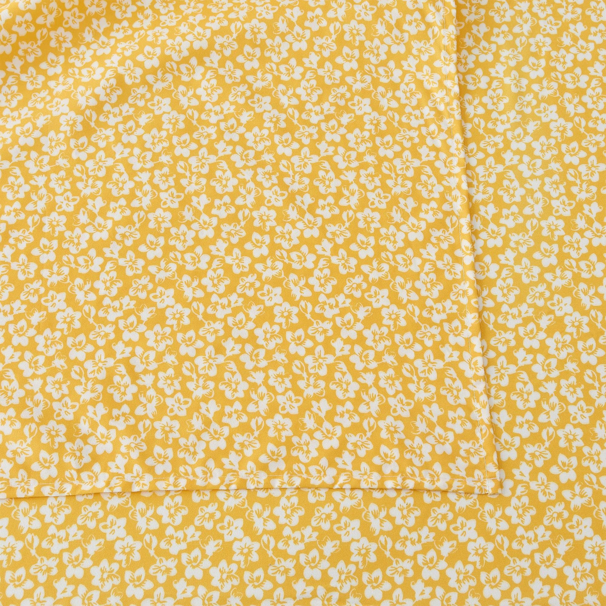 4 Piece Watercolor Floral Microfiber Sheet - Delia Collection - Best Buy Furniture