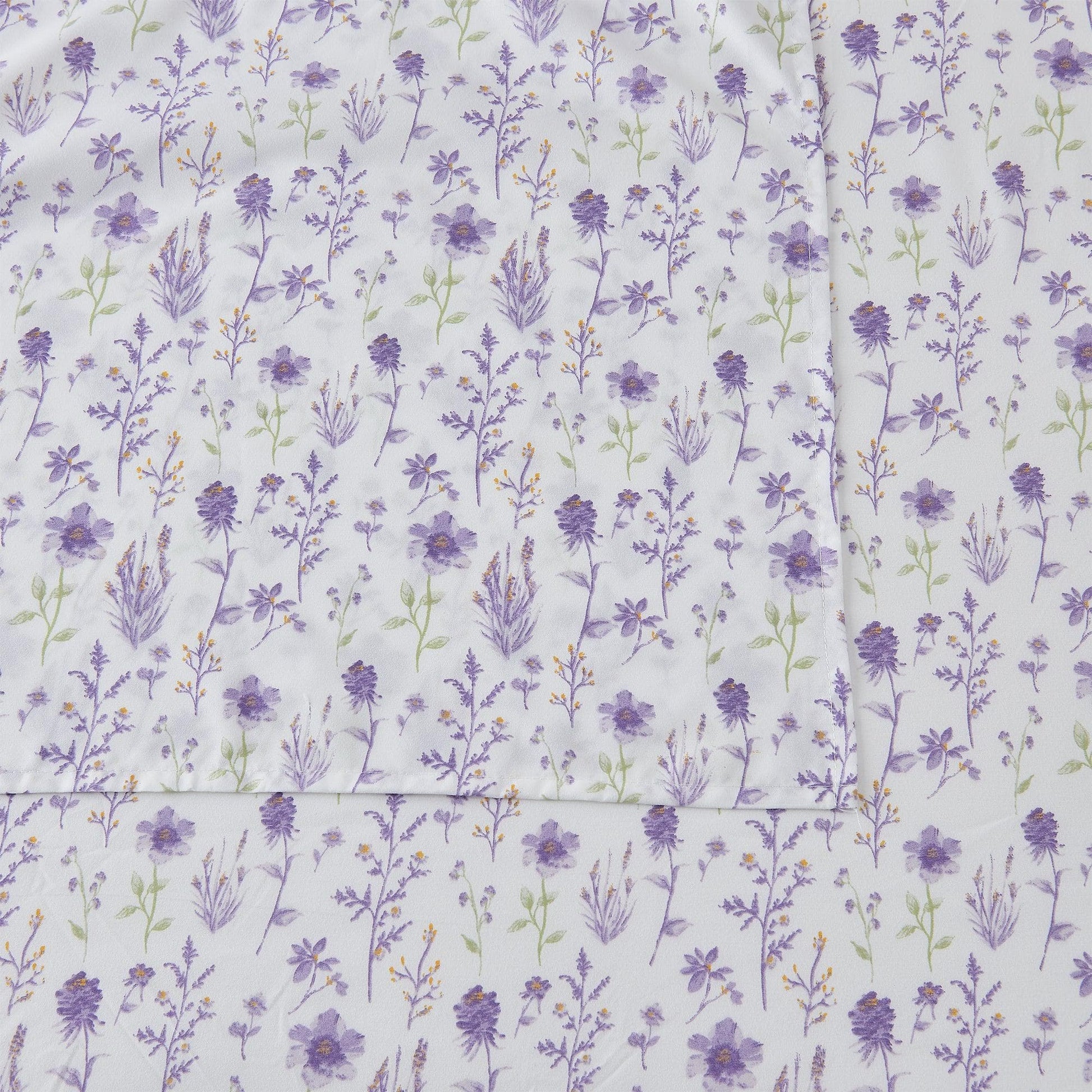 4 Piece Watercolor Floral Microfiber Sheet - Delia Collection - Best Buy Furniture