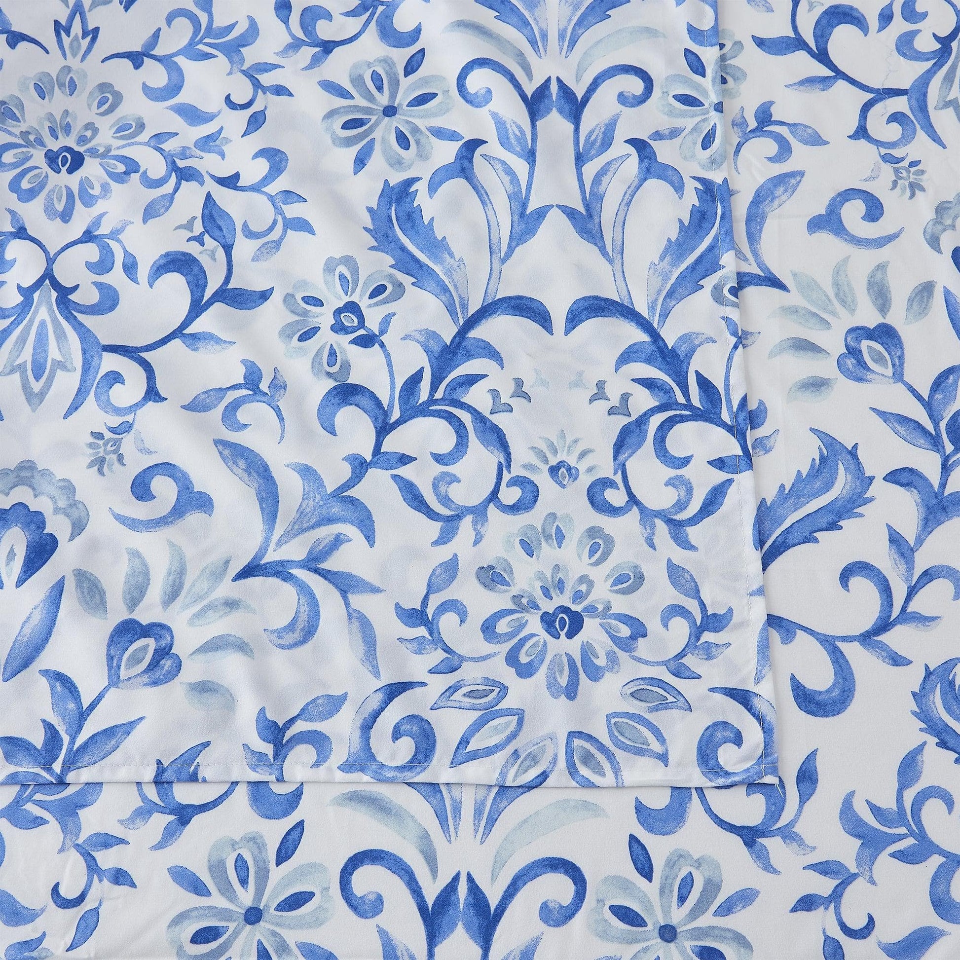 4 Piece Watercolor Floral Microfiber Sheet - Delia Collection - Best Buy Furniture