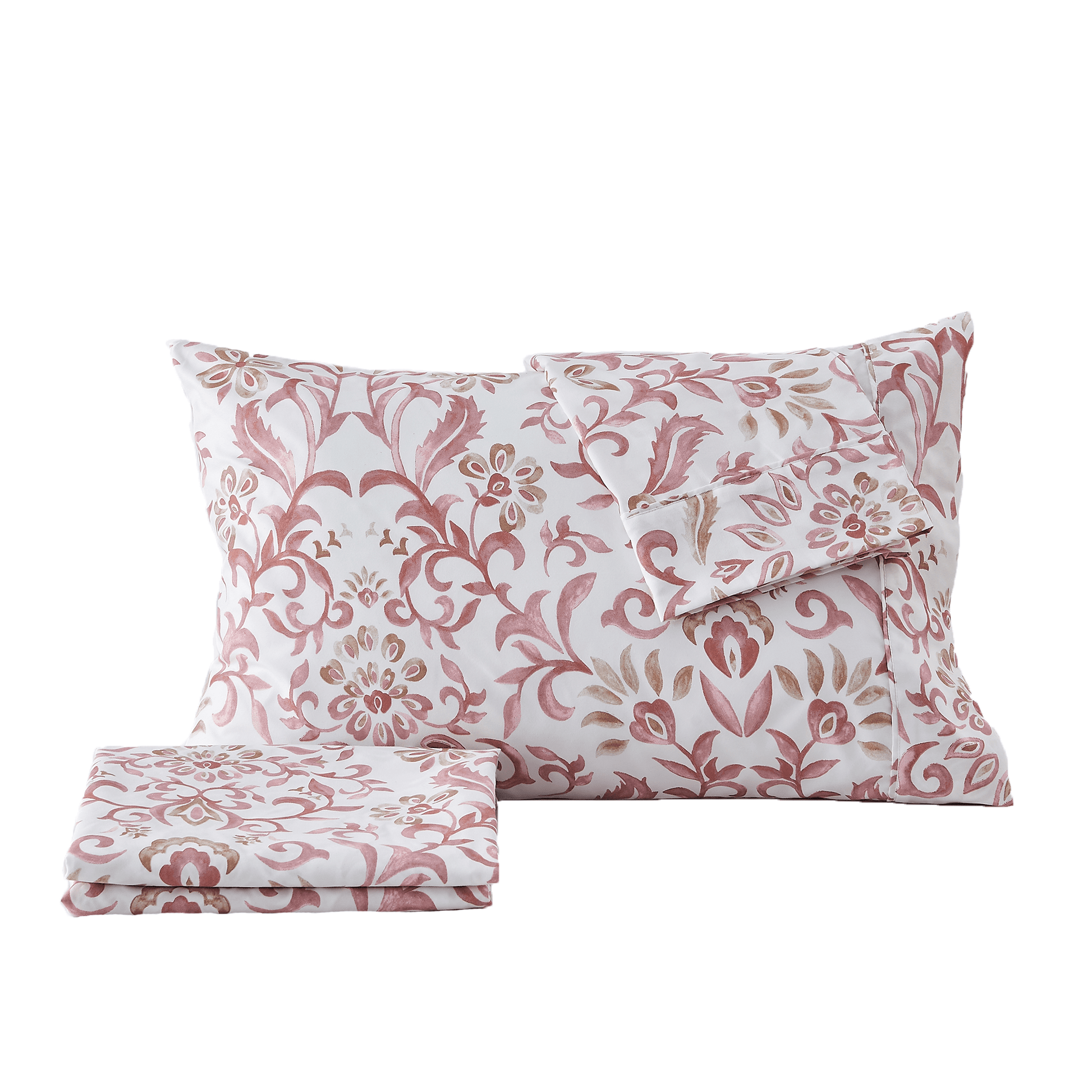 4 Piece Watercolor Floral Microfiber Sheet - Delia Collection - Best Buy Furniture