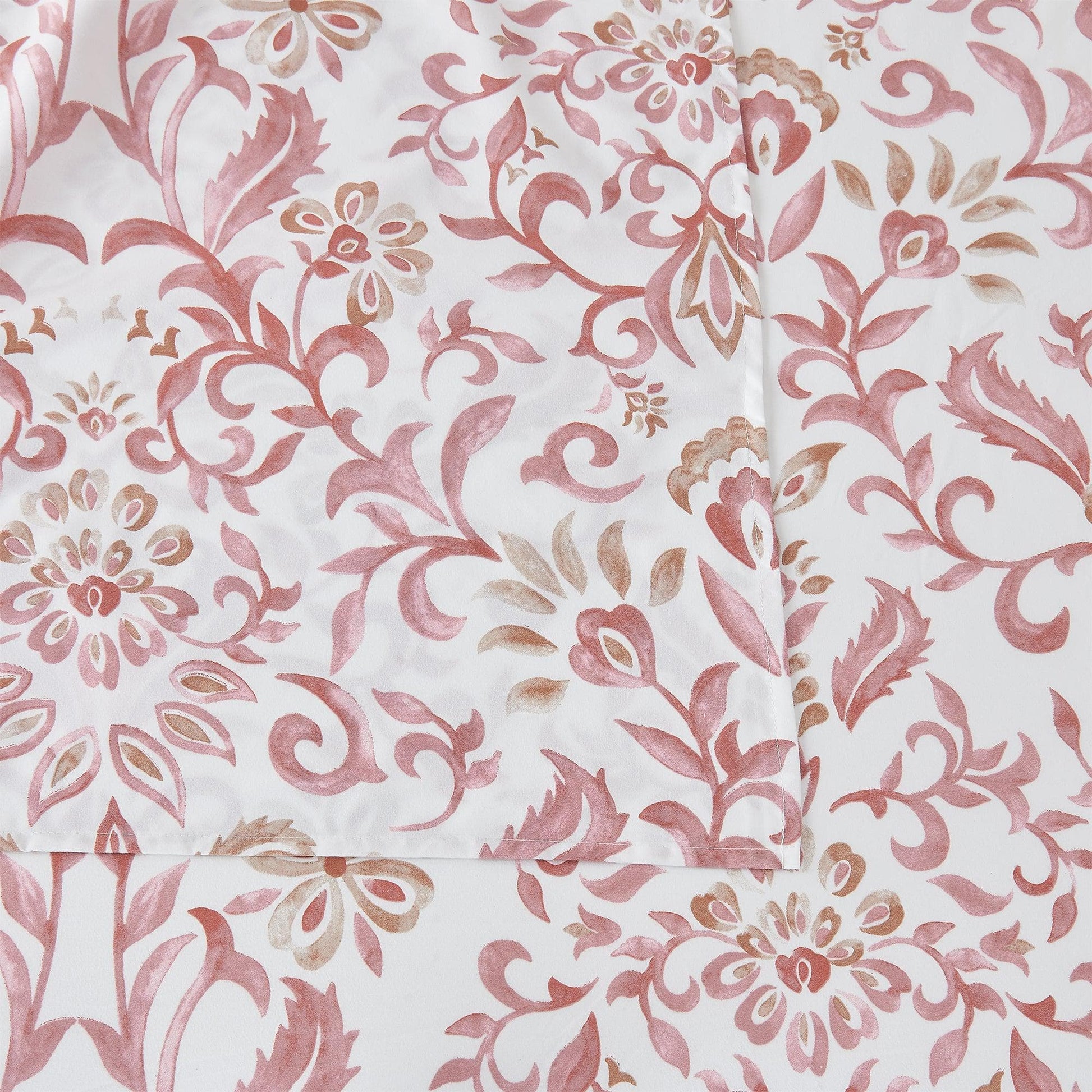 4 Piece Watercolor Floral Microfiber Sheet - Delia Collection - Best Buy Furniture