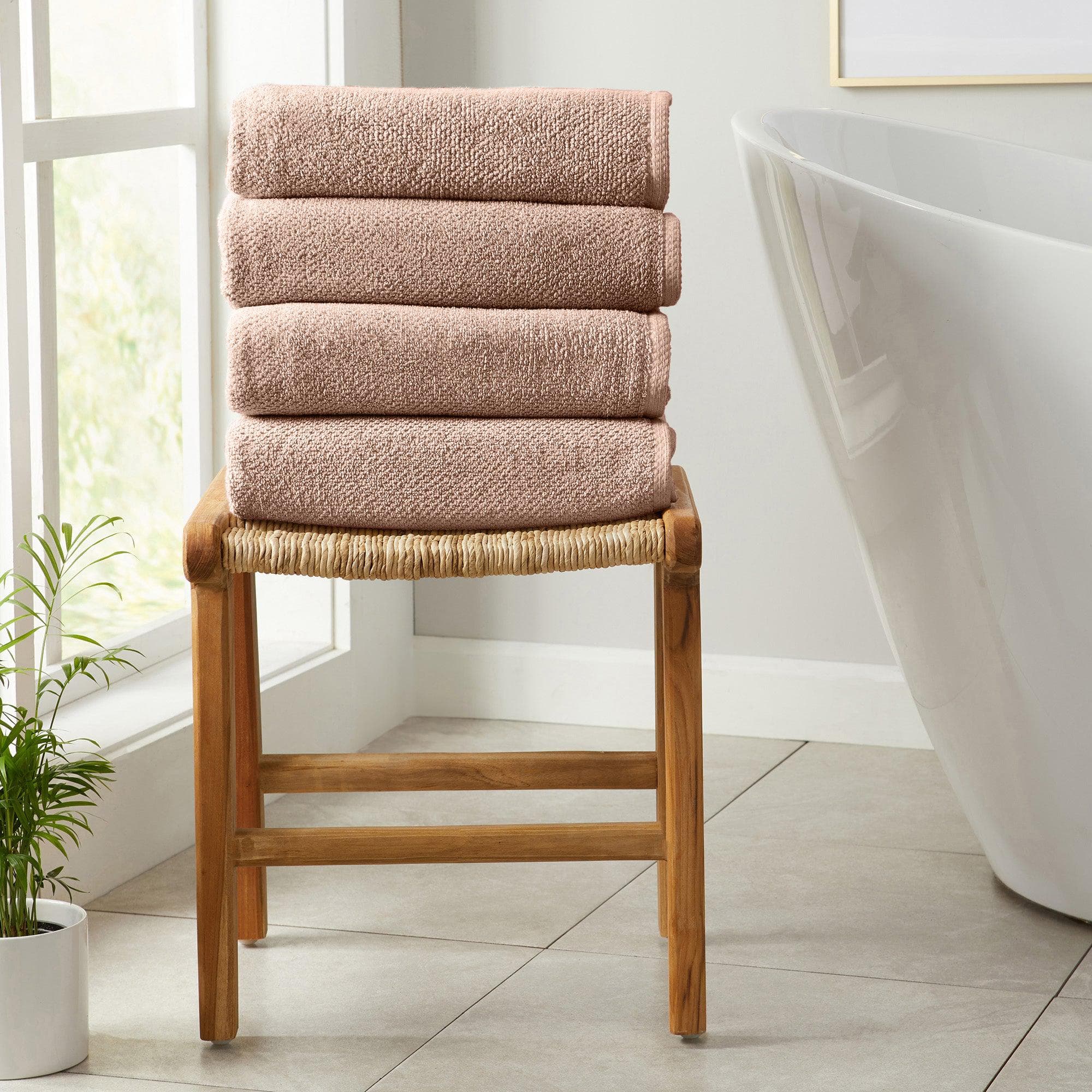 4 Pack Cotton Bath Towels - Kasper Collection - Best Buy Furniture