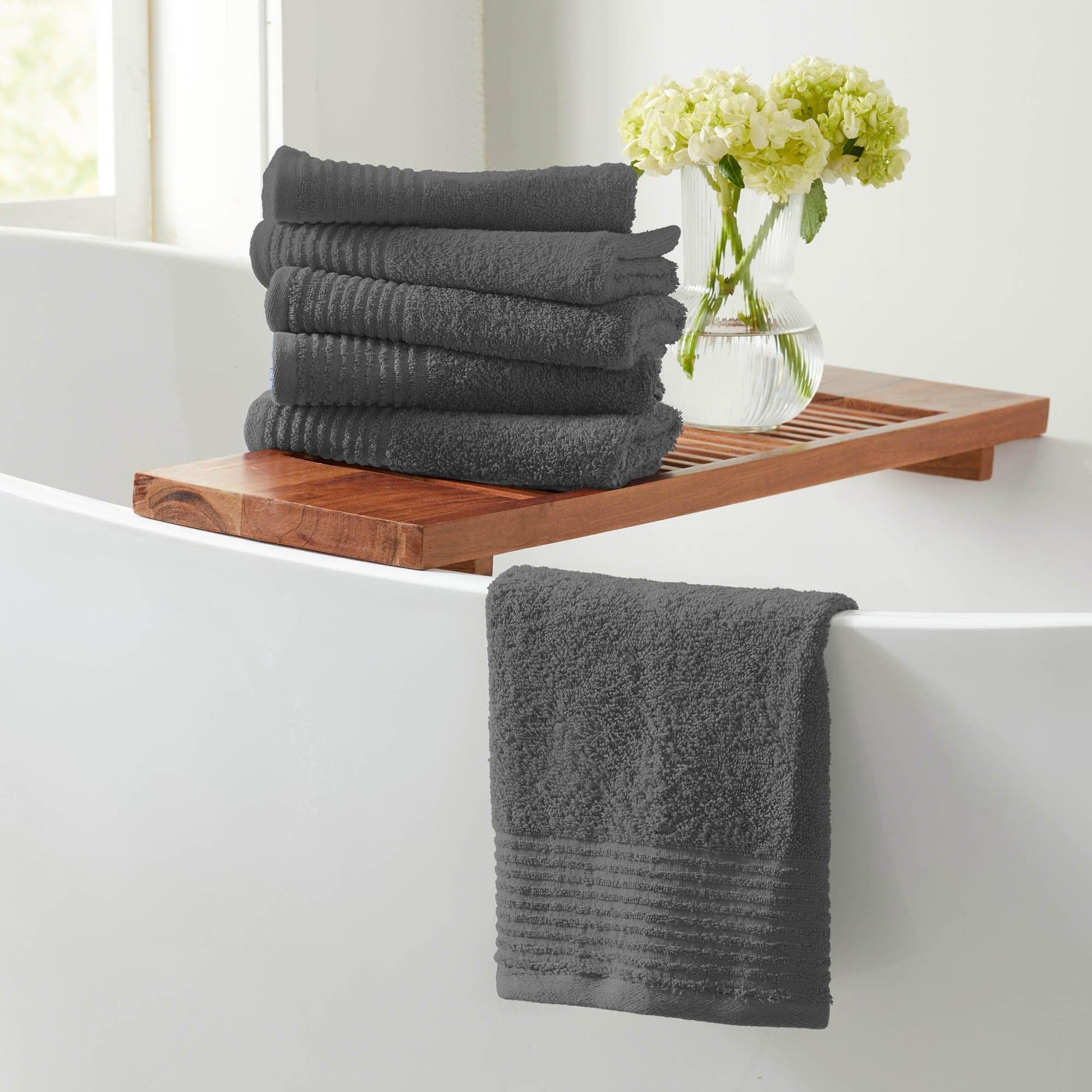 6 Pack Cotton Hand Towels - Kasper Collection - Best Buy Furniture