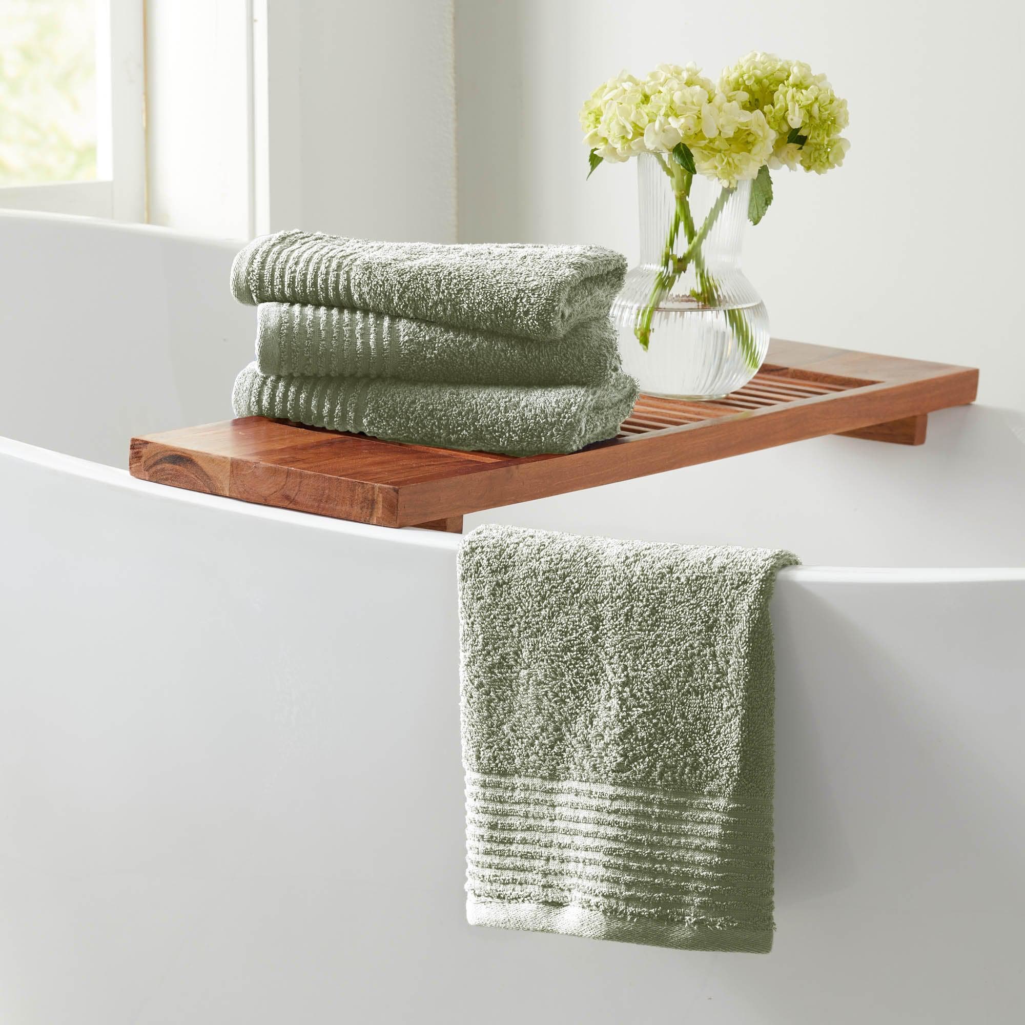 6 Piece Set Cotton Bath Towels - Kasper Collection - Best Buy Furniture