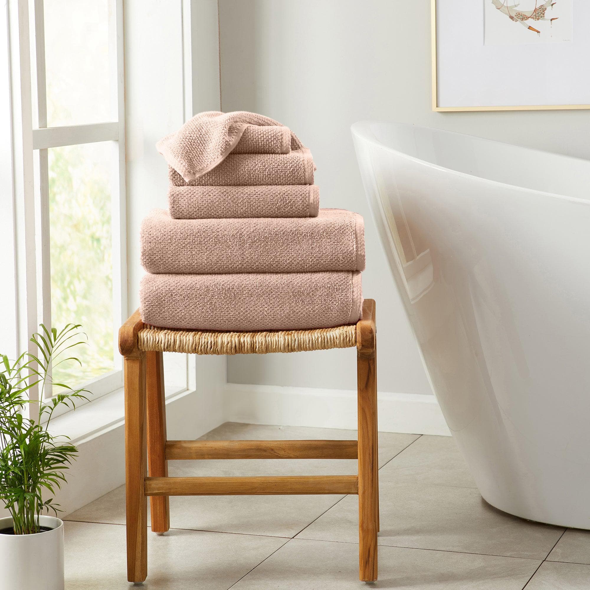 6 Piece Set Cotton Bath Towels - Kasper Collection - Best Buy Furniture