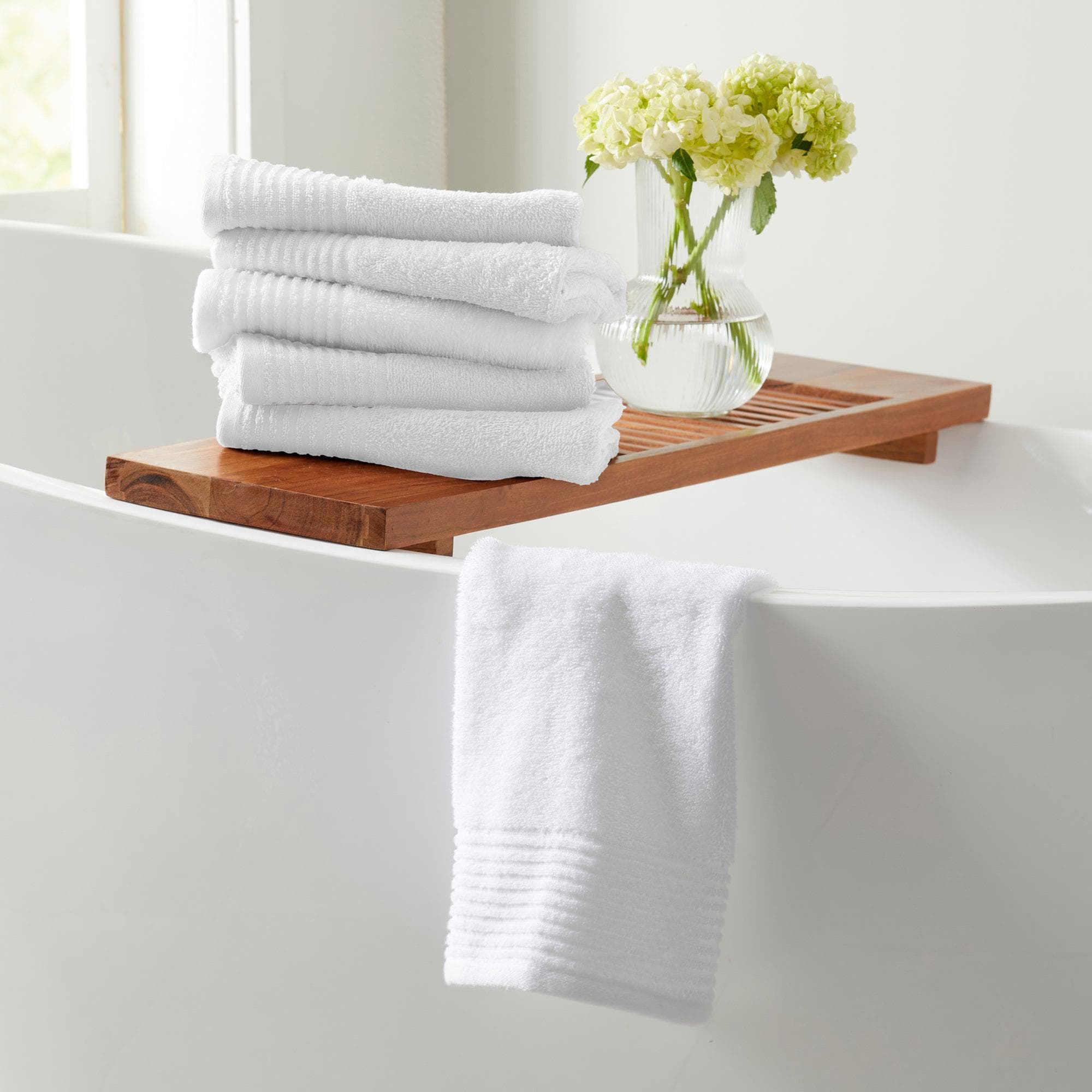 6 Piece Set Cotton Bath Towels - Kasper Collection - Best Buy Furniture