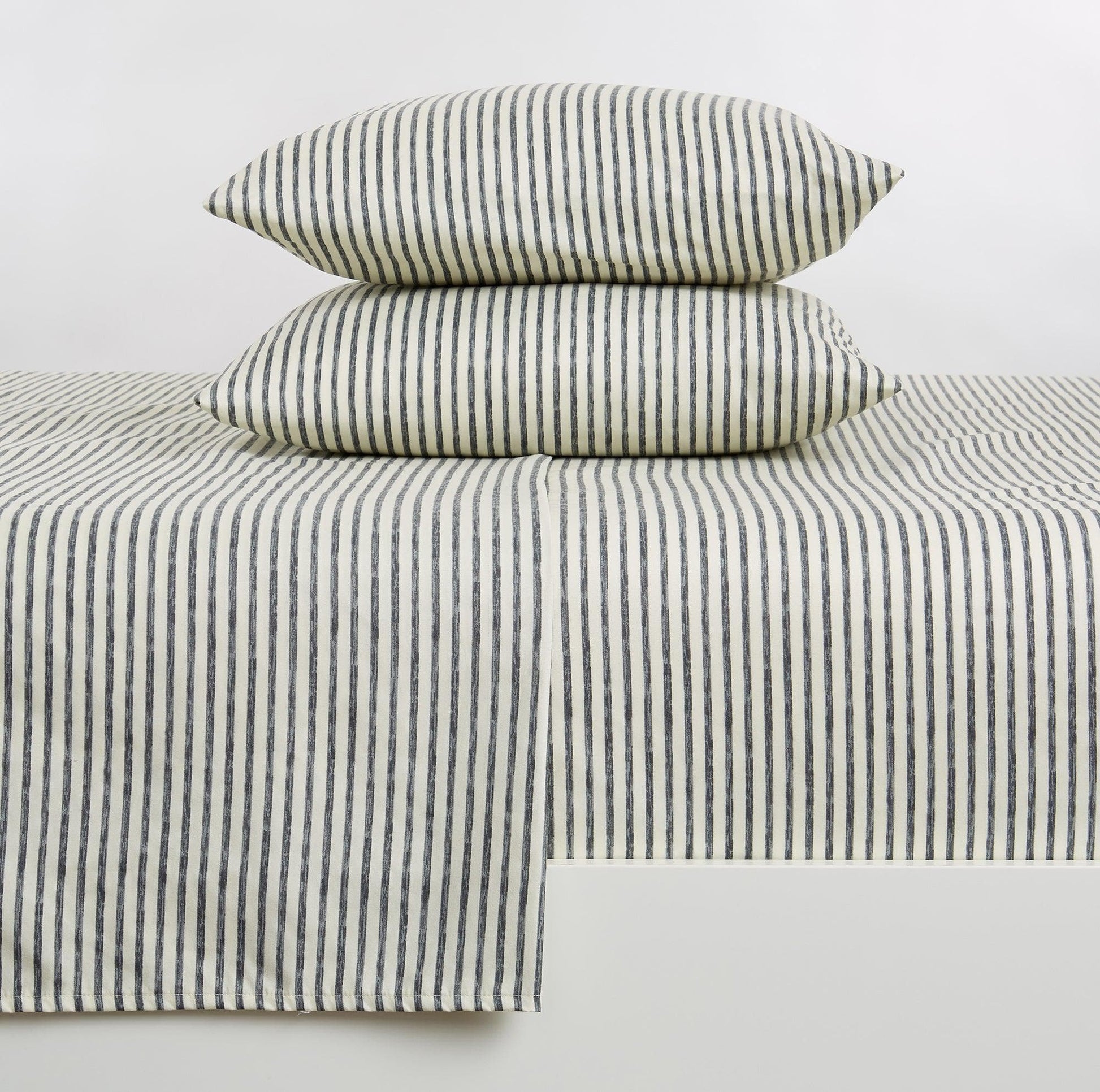 Striped Microfiber Sheet Set - Evette Collection - Best Buy Furniture