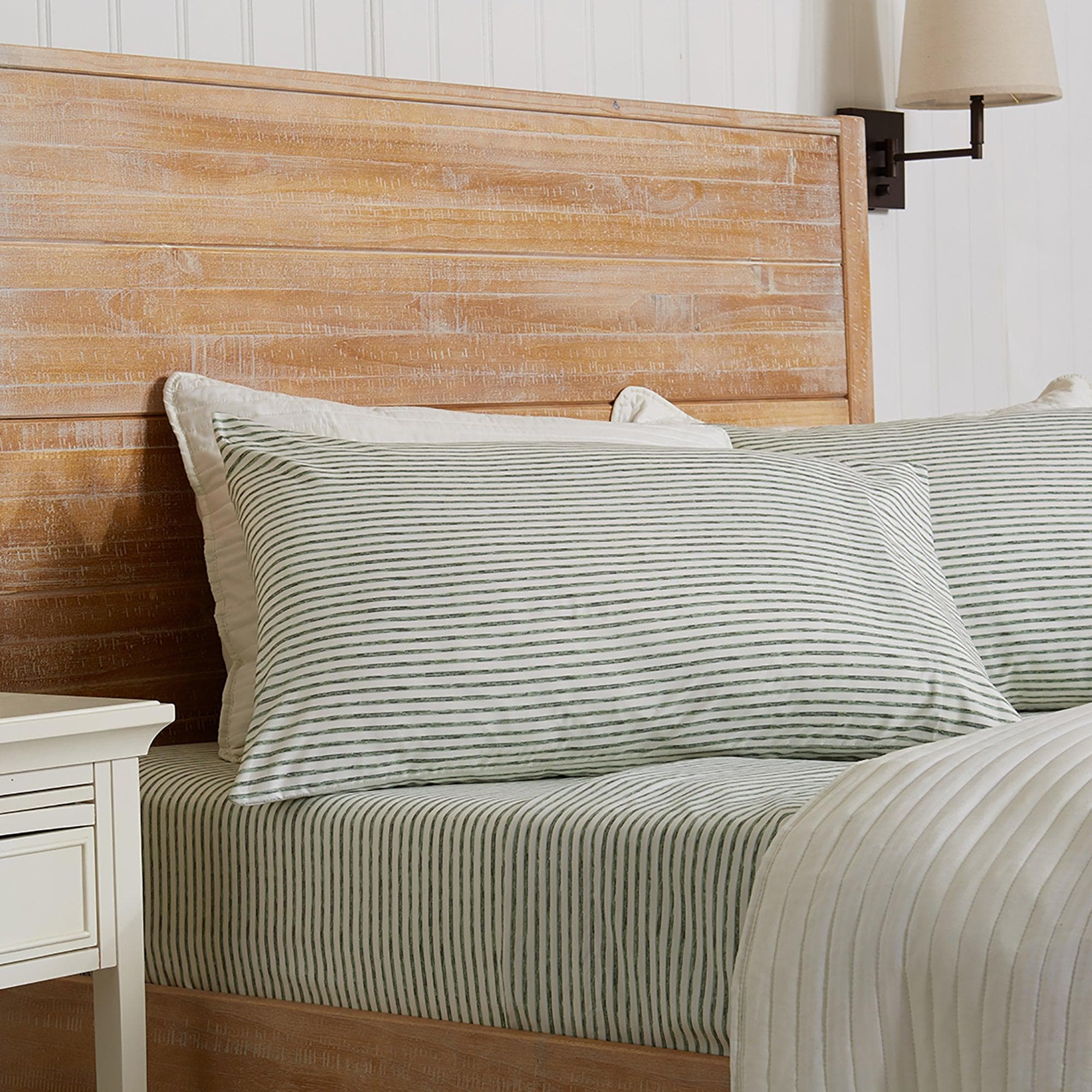 Striped Microfiber Sheet Set - Evette Collection - Best Buy Furniture