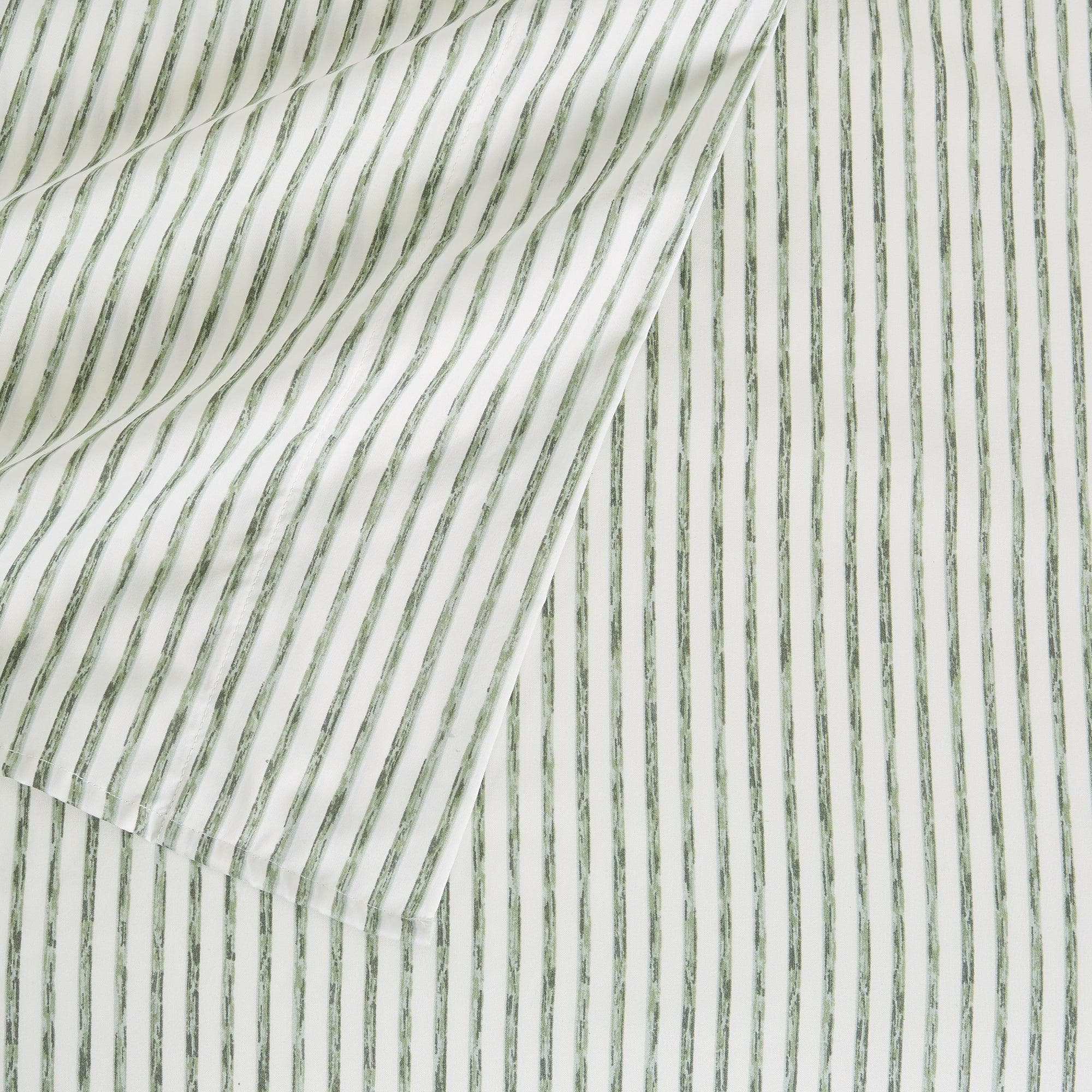 Striped Microfiber Sheet Set - Evette Collection - Best Buy Furniture