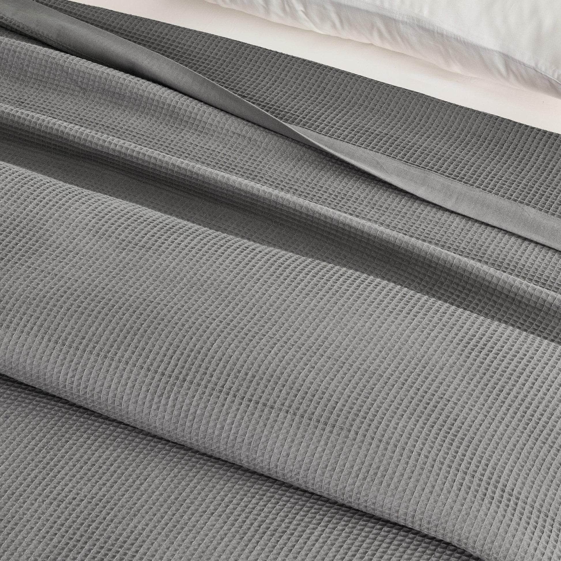 100% Cotton Small Waffle Weave Blanket - Hazel Collection - Best Buy Furniture