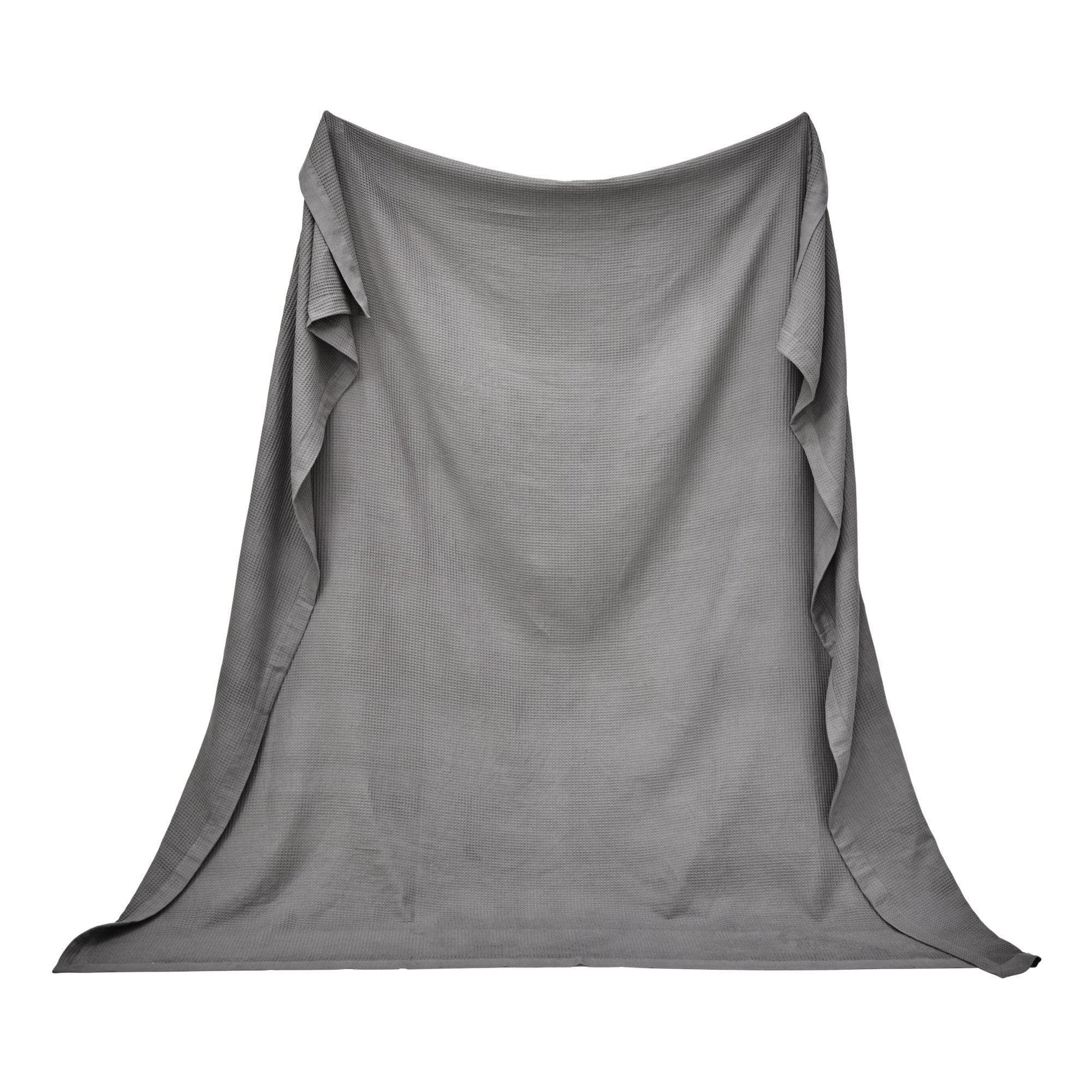 100% Cotton Small Waffle Weave Blanket - Hazel Collection - Best Buy Furniture