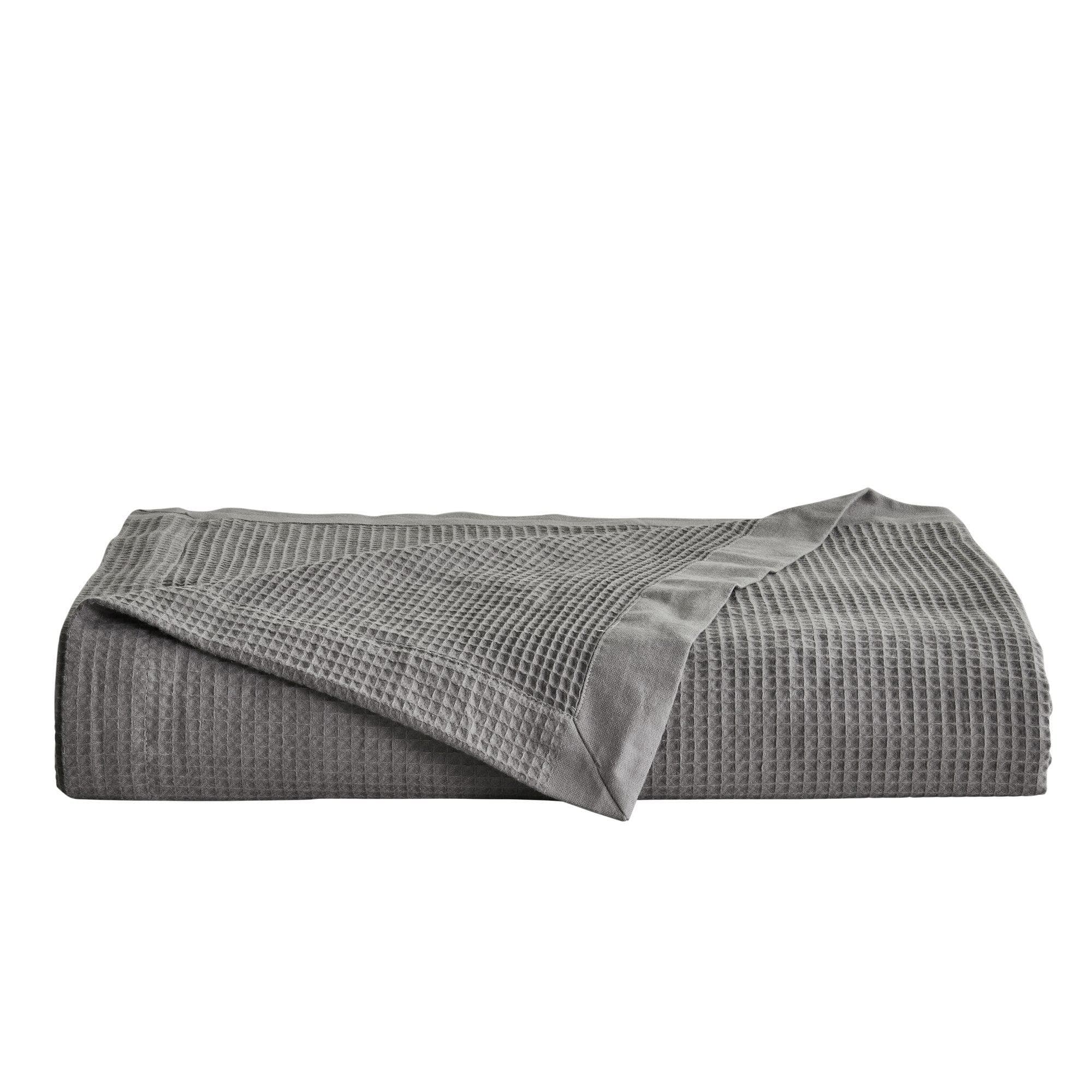 100% Cotton Small Waffle Weave Blanket - Hazel Collection - Best Buy Furniture