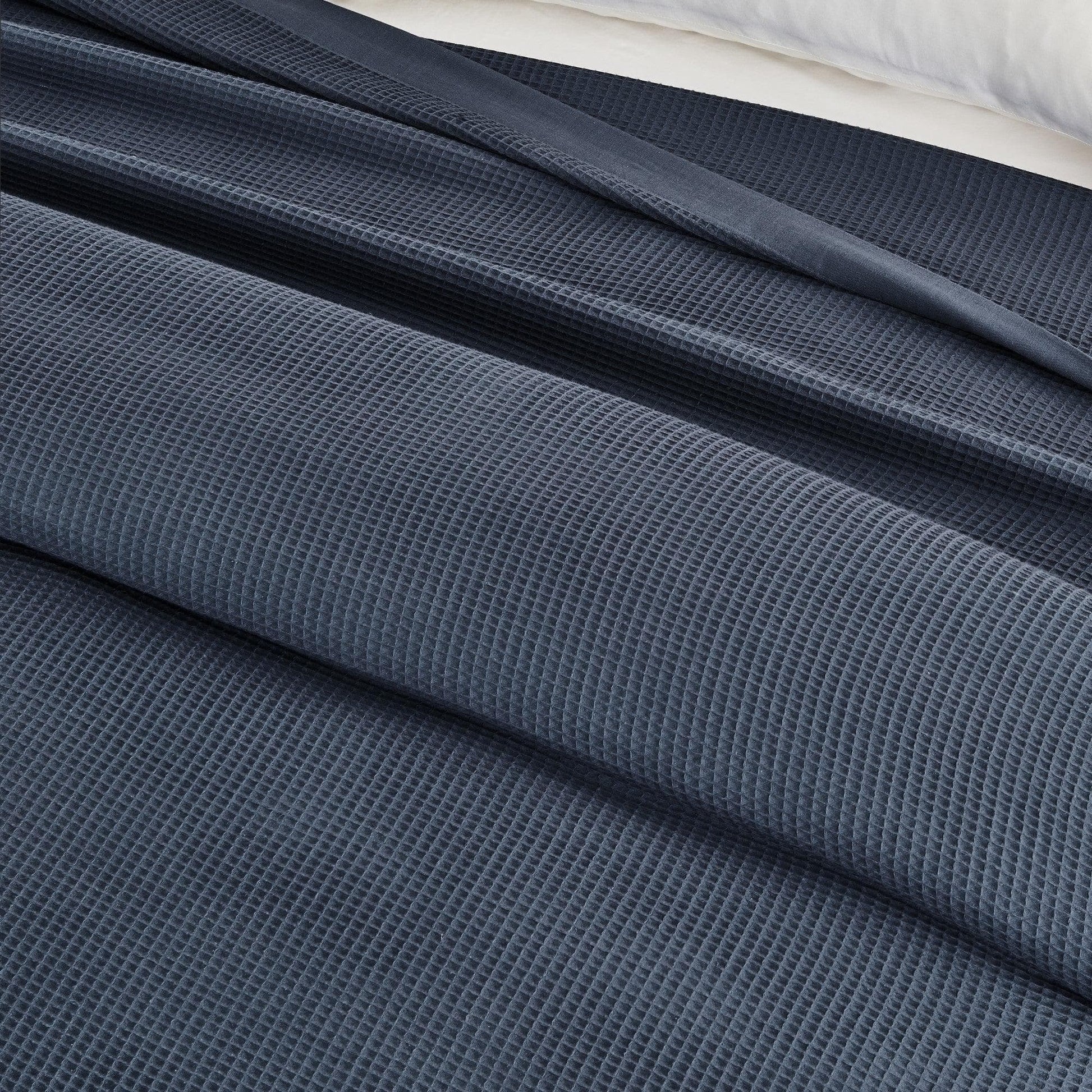 100% Cotton Small Waffle Weave Blanket - Hazel Collection - Best Buy Furniture