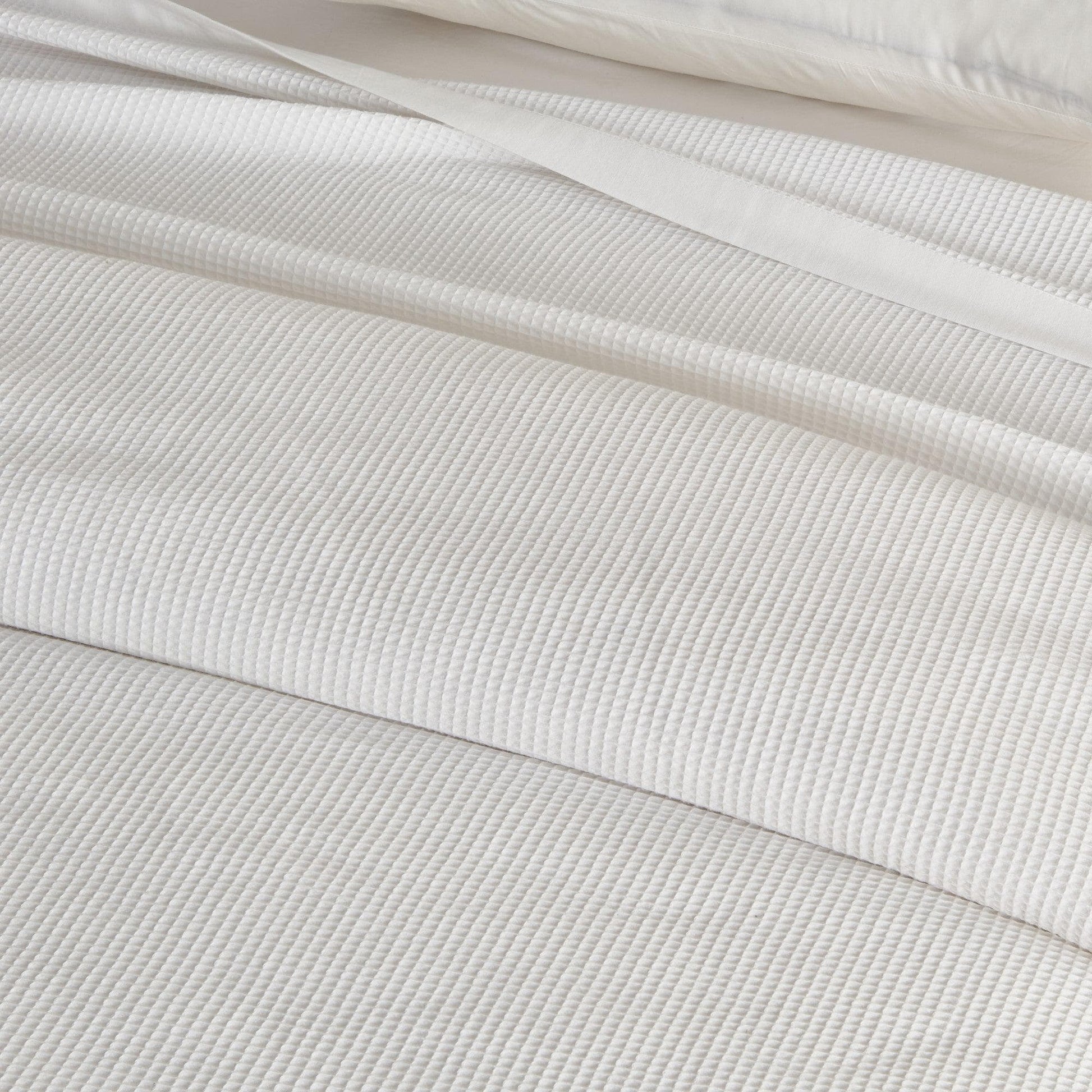 100% Cotton Small Waffle Weave Blanket - Hazel Collection - Best Buy Furniture