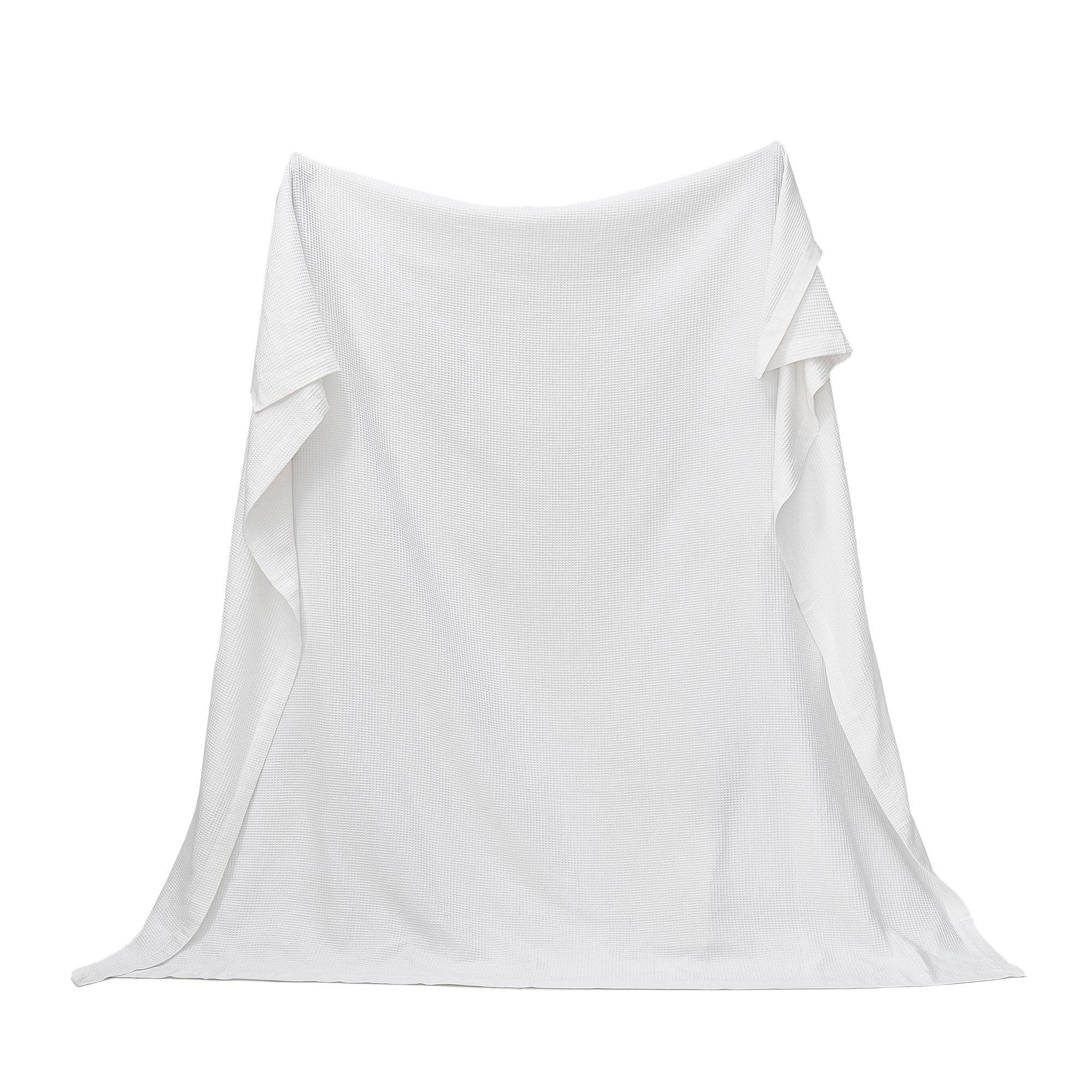 100% Cotton Small Waffle Weave Blanket - Hazel Collection - Best Buy Furniture