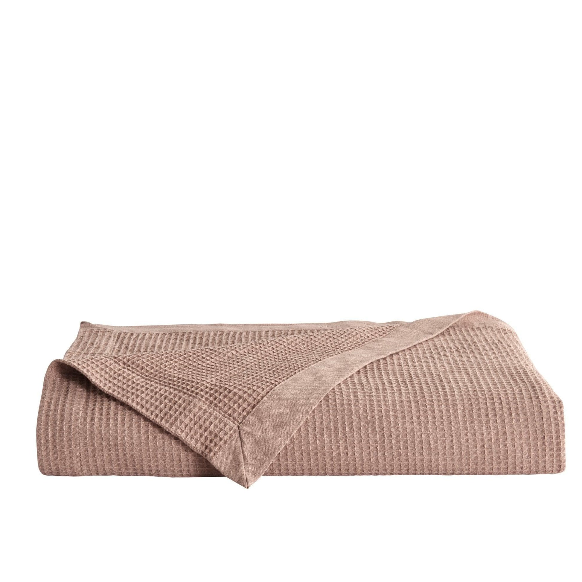 100% Cotton Small Waffle Weave Blanket - Hazel Collection - Best Buy Furniture
