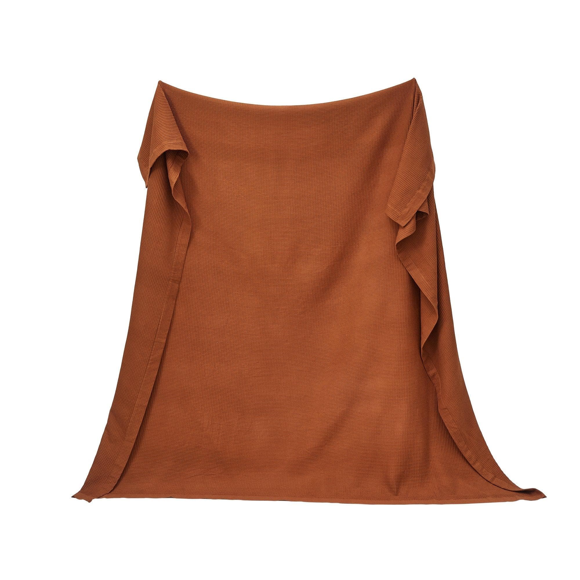 100% Cotton Small Waffle Weave Blanket - Hazel Collection - Best Buy Furniture