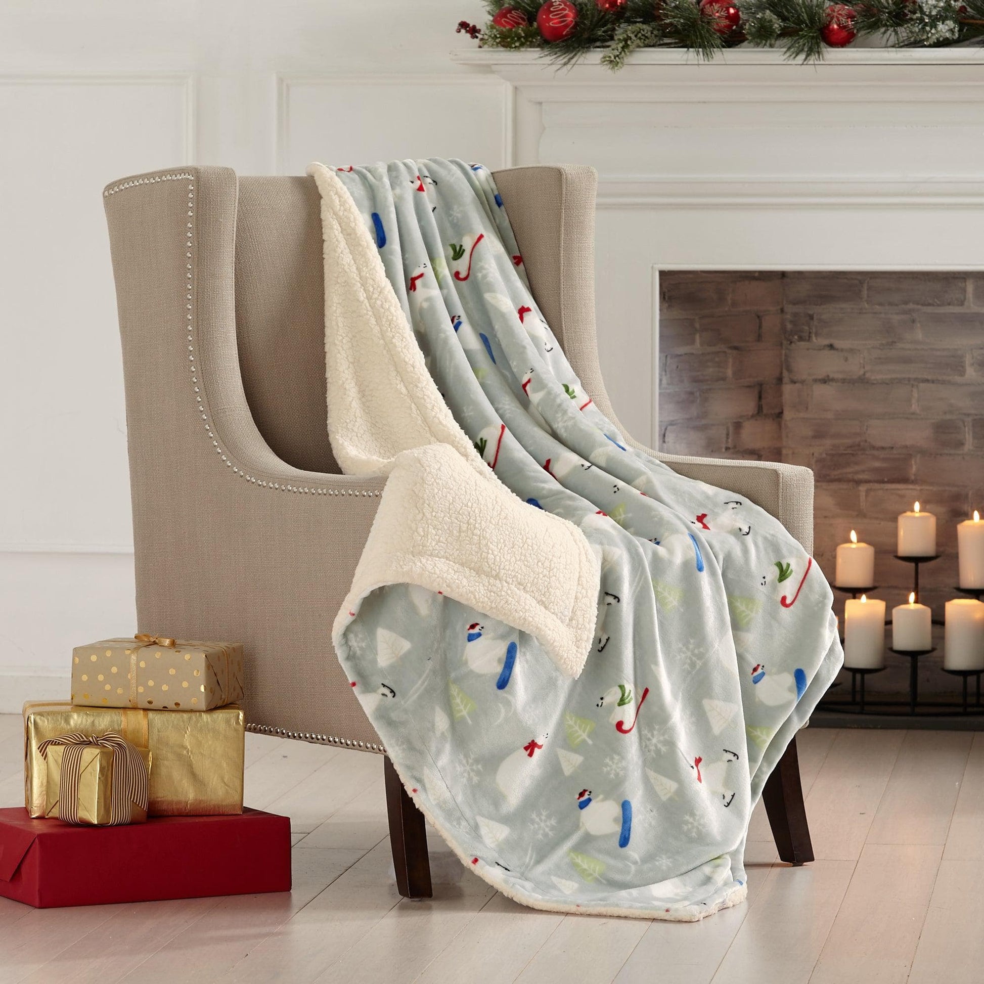 Sherpa Throw Blanket - Eve Collection - Best Buy Furniture