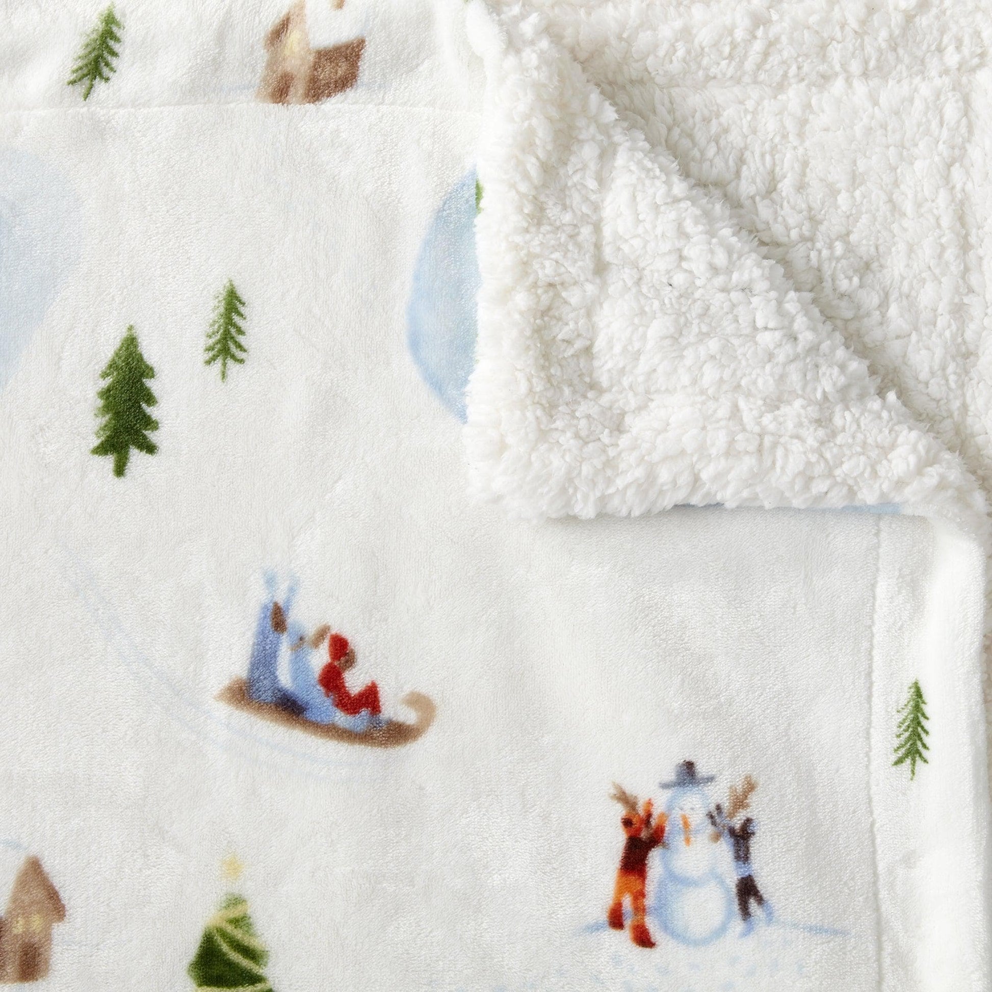 Sherpa Throw Blanket - Hudson Collection - Best Buy Furniture