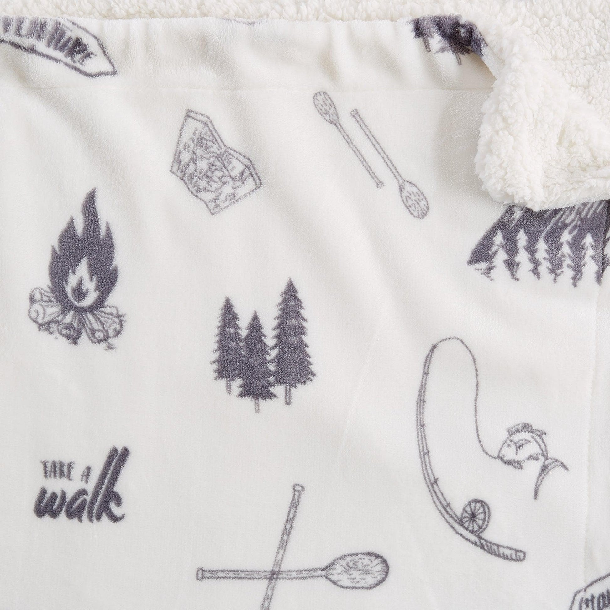 Sherpa Throw Blanket - Hudson Collection - Best Buy Furniture