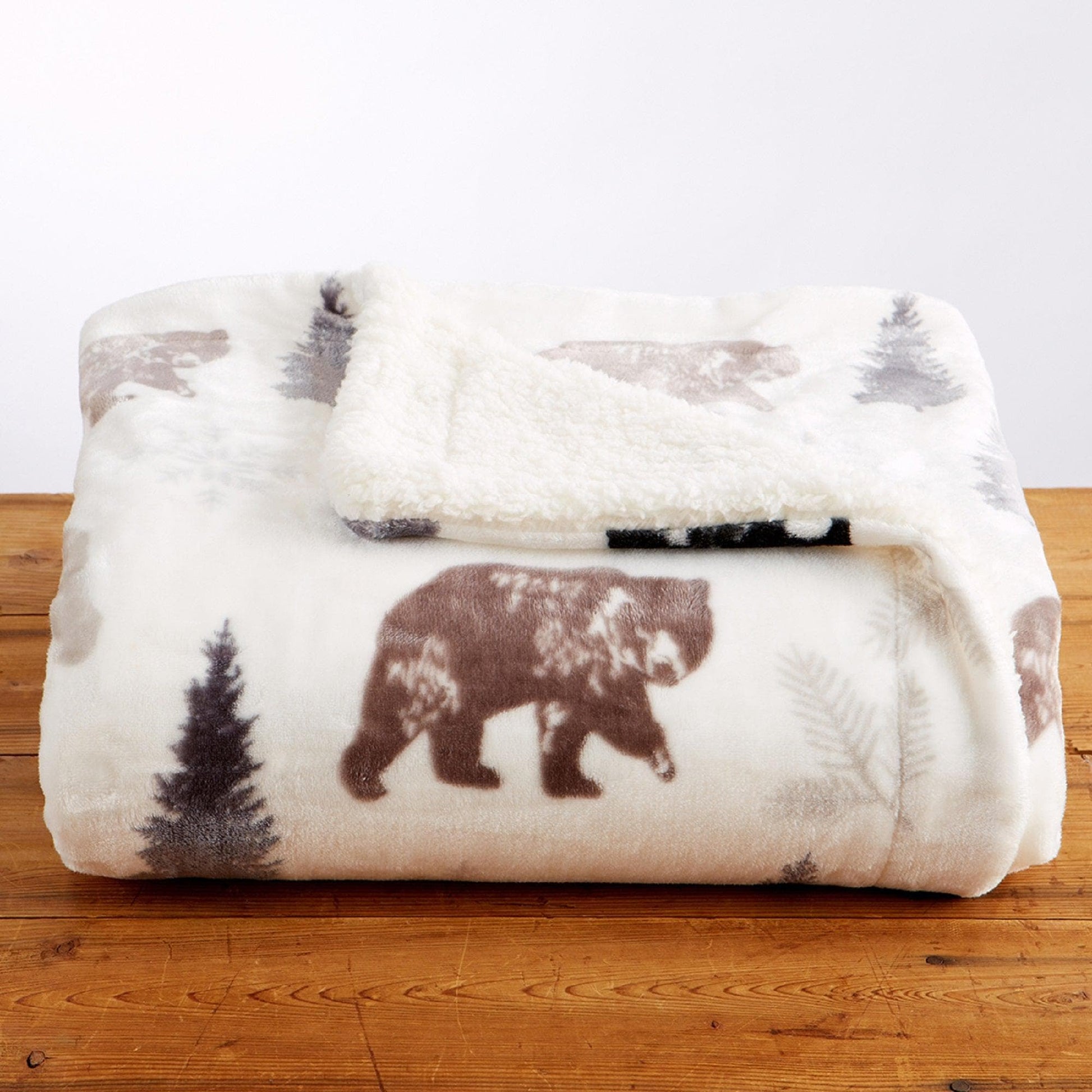 Sherpa Throw Blanket - Hudson Collection - Best Buy Furniture