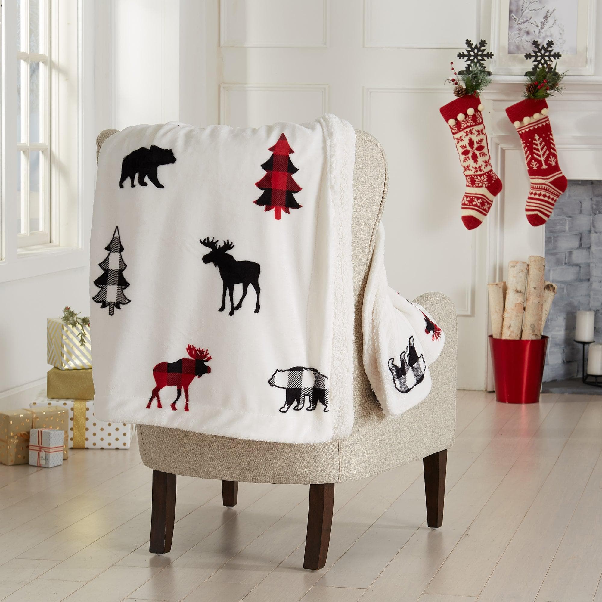 Sherpa Throw Blanket - Hudson Collection - Best Buy Furniture