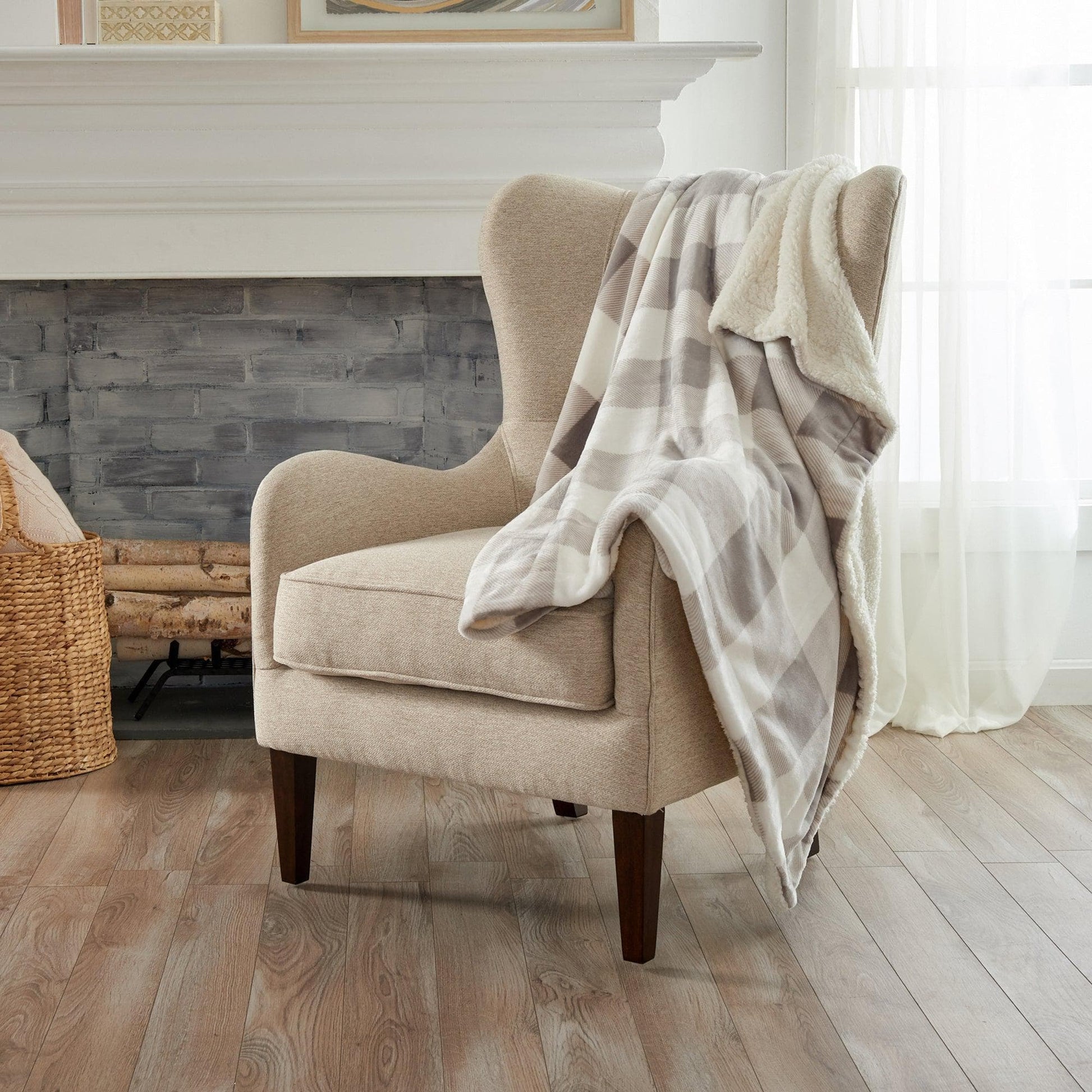 Velvet Plush Sherpa Luxury Bed Blanket - Cielo Collection - Best Buy Furniture