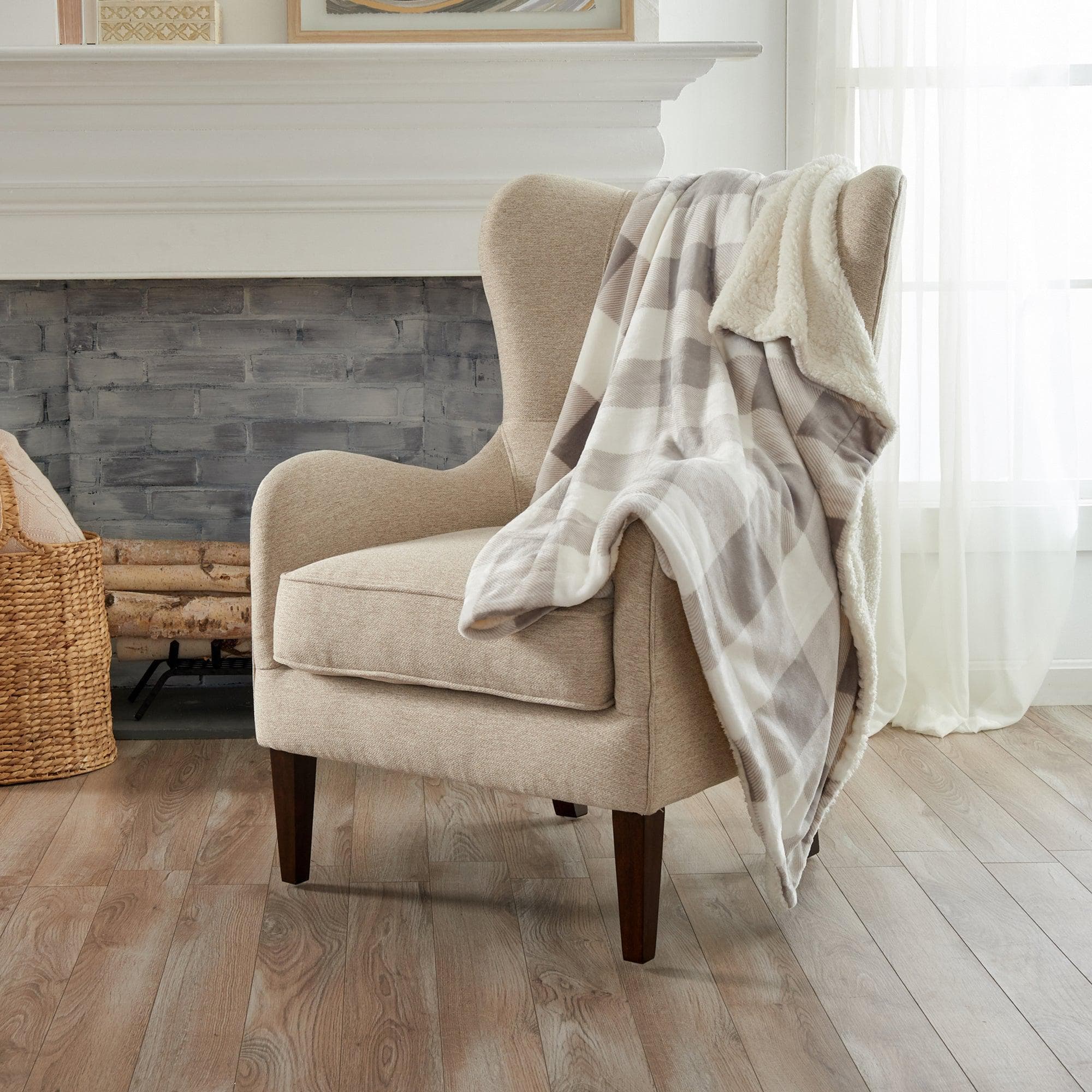 Velvet Plush Sherpa Luxury Bed Blanket - Cielo Collection - Best Buy Furniture