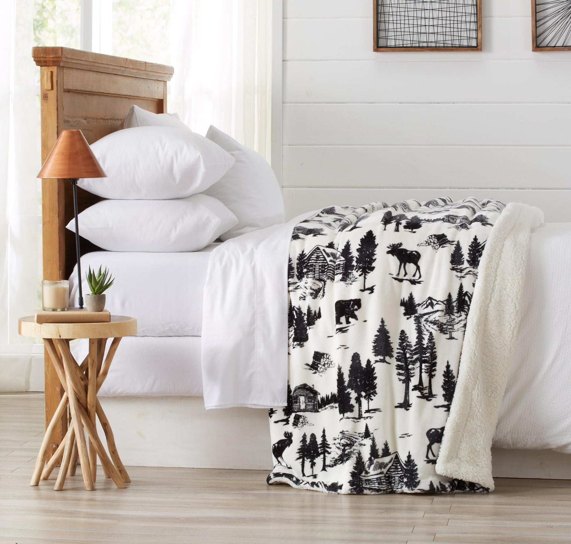 Velvet Plush Sherpa Luxury Bed Blanket - Cielo Collection - Best Buy Furniture