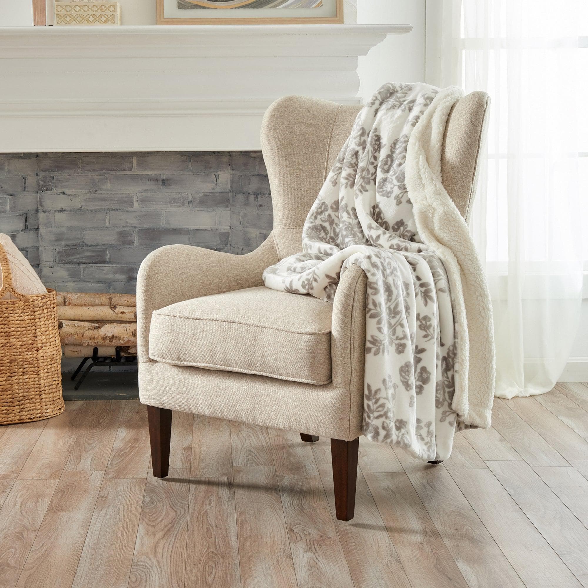 Velvet Plush Sherpa Luxury Bed Blanket - Cielo Collection - Best Buy Furniture