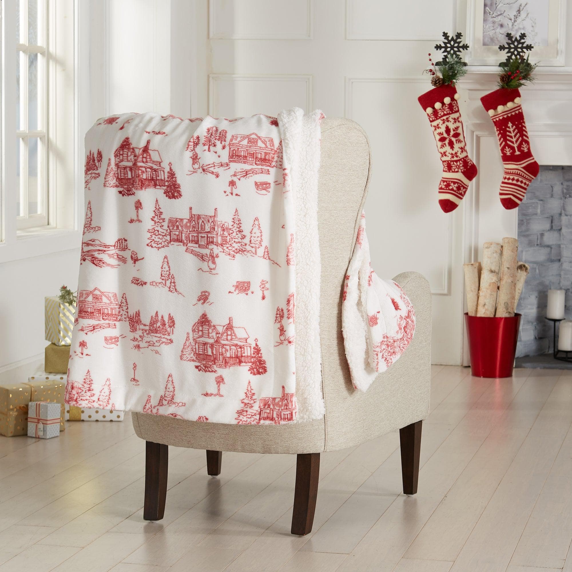 Holiday Sherpa Throw - Esmay Collection - Best Buy Furniture