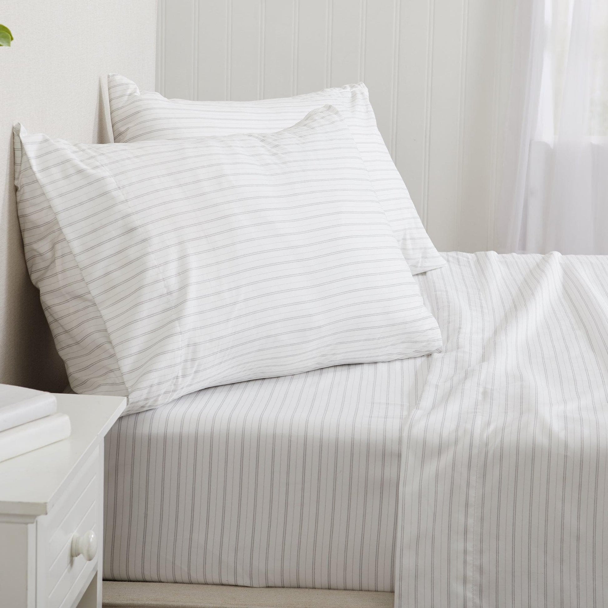 Microfiber Stripe Sheet Set - Adeline Collection - Best Buy Furniture