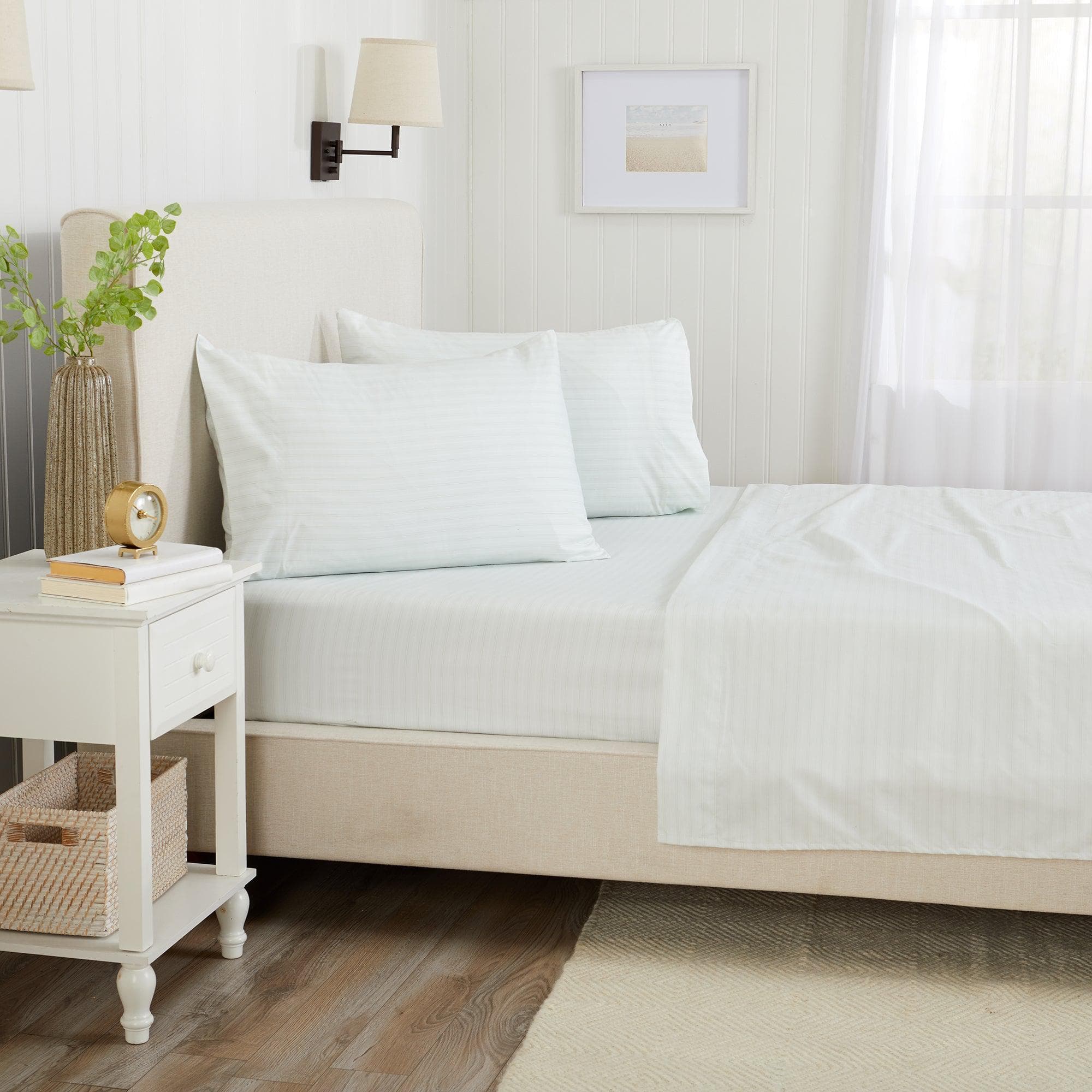 Microfiber Stripe Sheet Set - Adeline Collection - Best Buy Furniture