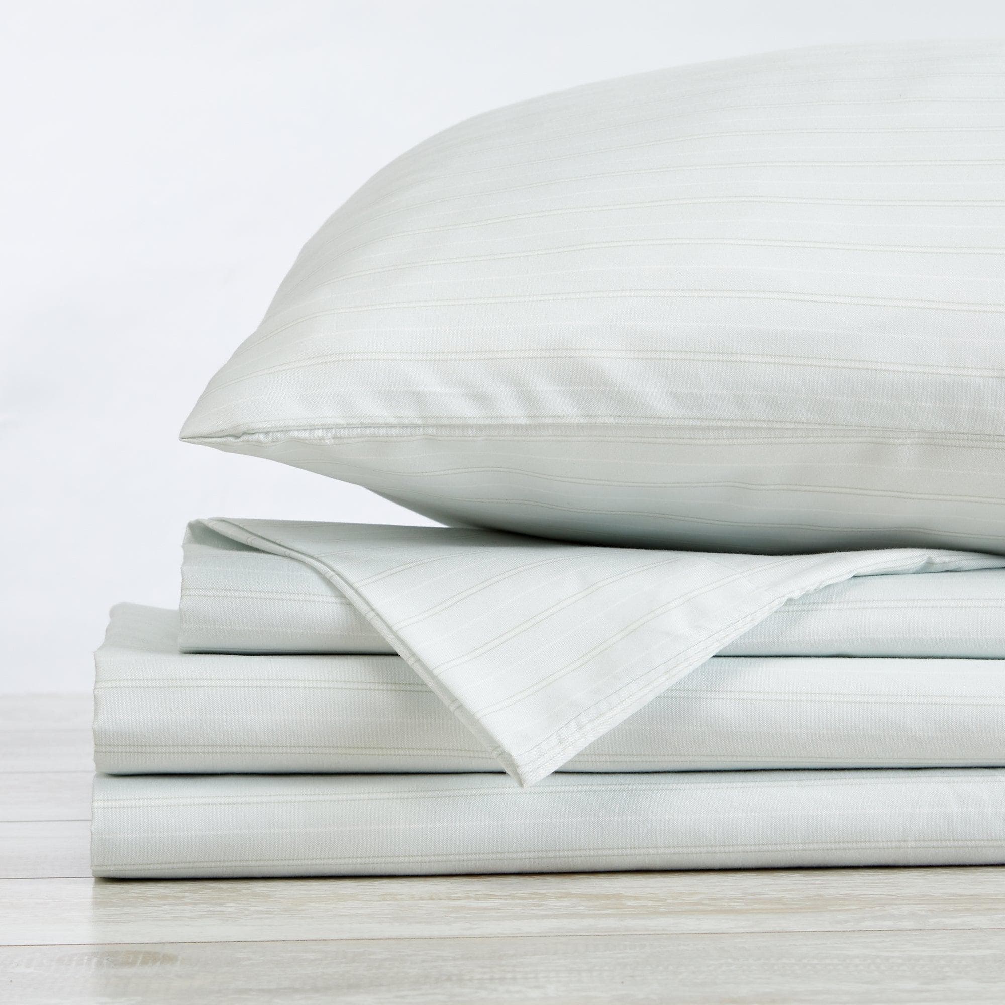 Microfiber Stripe Sheet Set - Adeline Collection - Best Buy Furniture