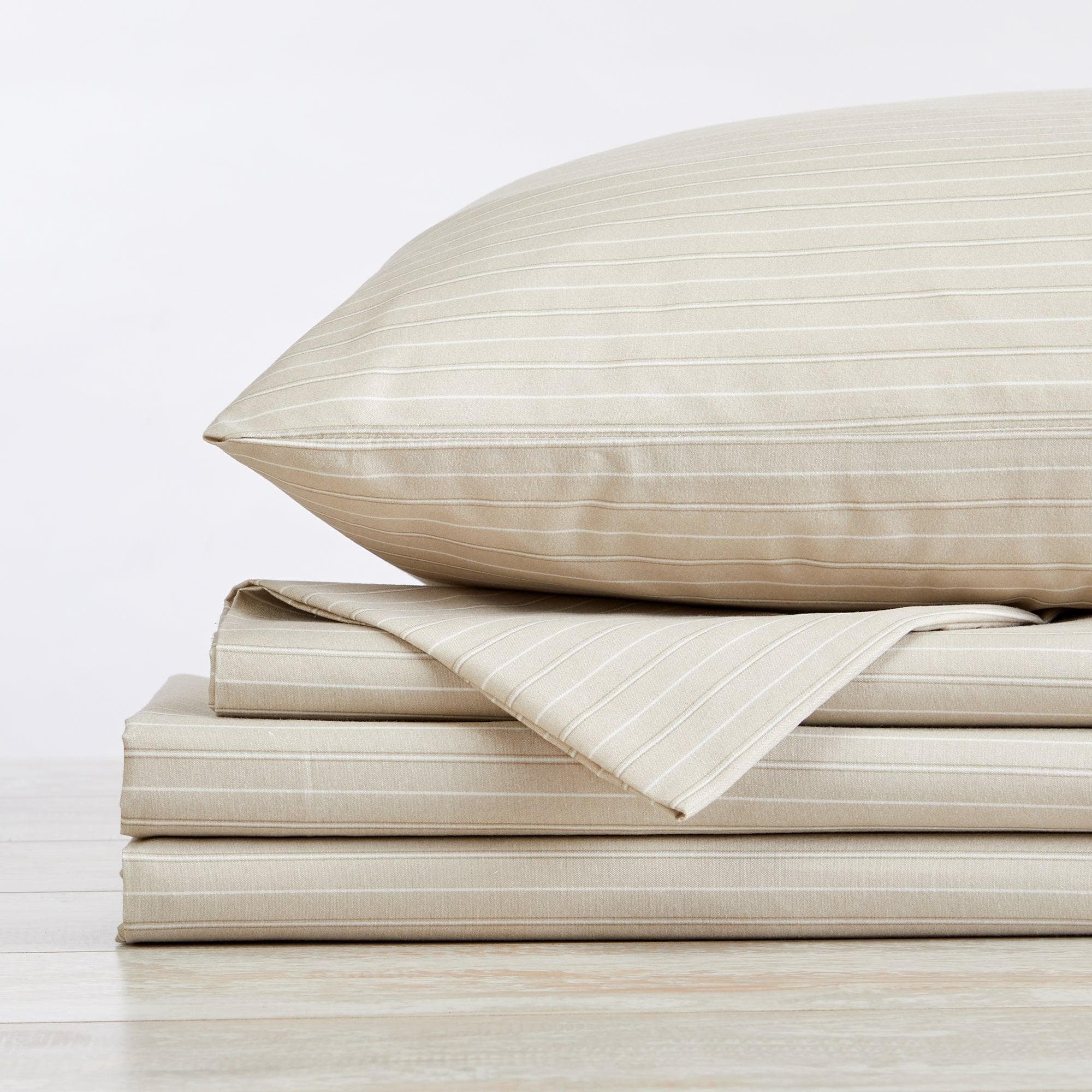 Microfiber Stripe Sheet Set - Adeline Collection - Best Buy Furniture