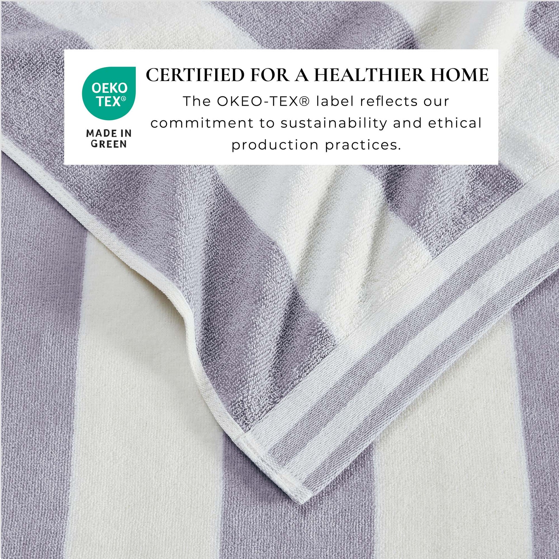 Oversized Striped Cabana Beach Towel - Edgartown Collection - Best Buy Furniture