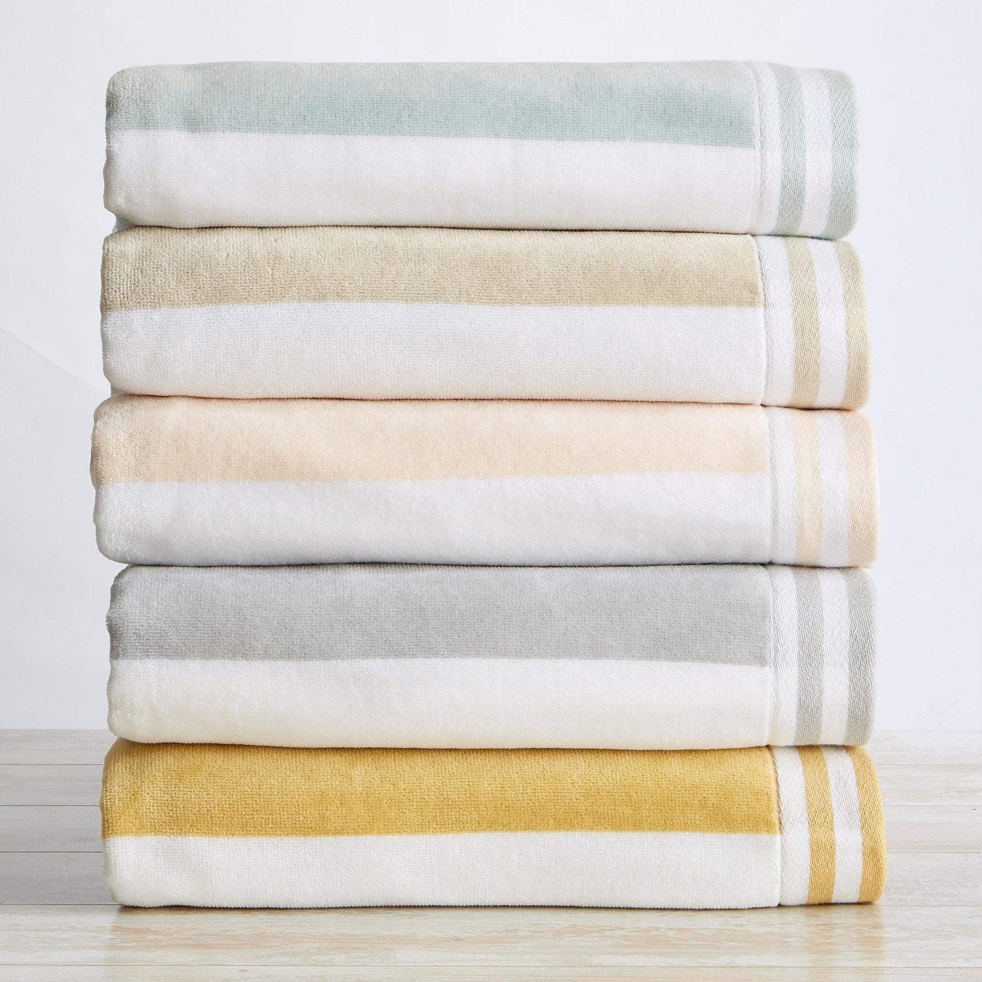 Oversized Striped Cabana Beach Towel - Edgartown Collection - Best Buy Furniture